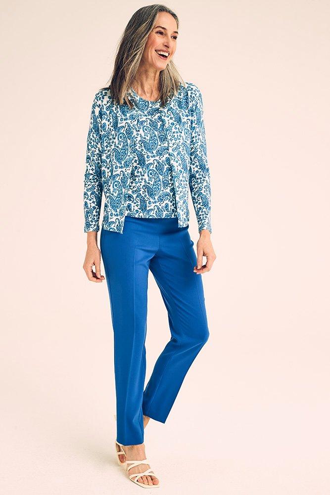 Easy care broek op elastiek - null - may