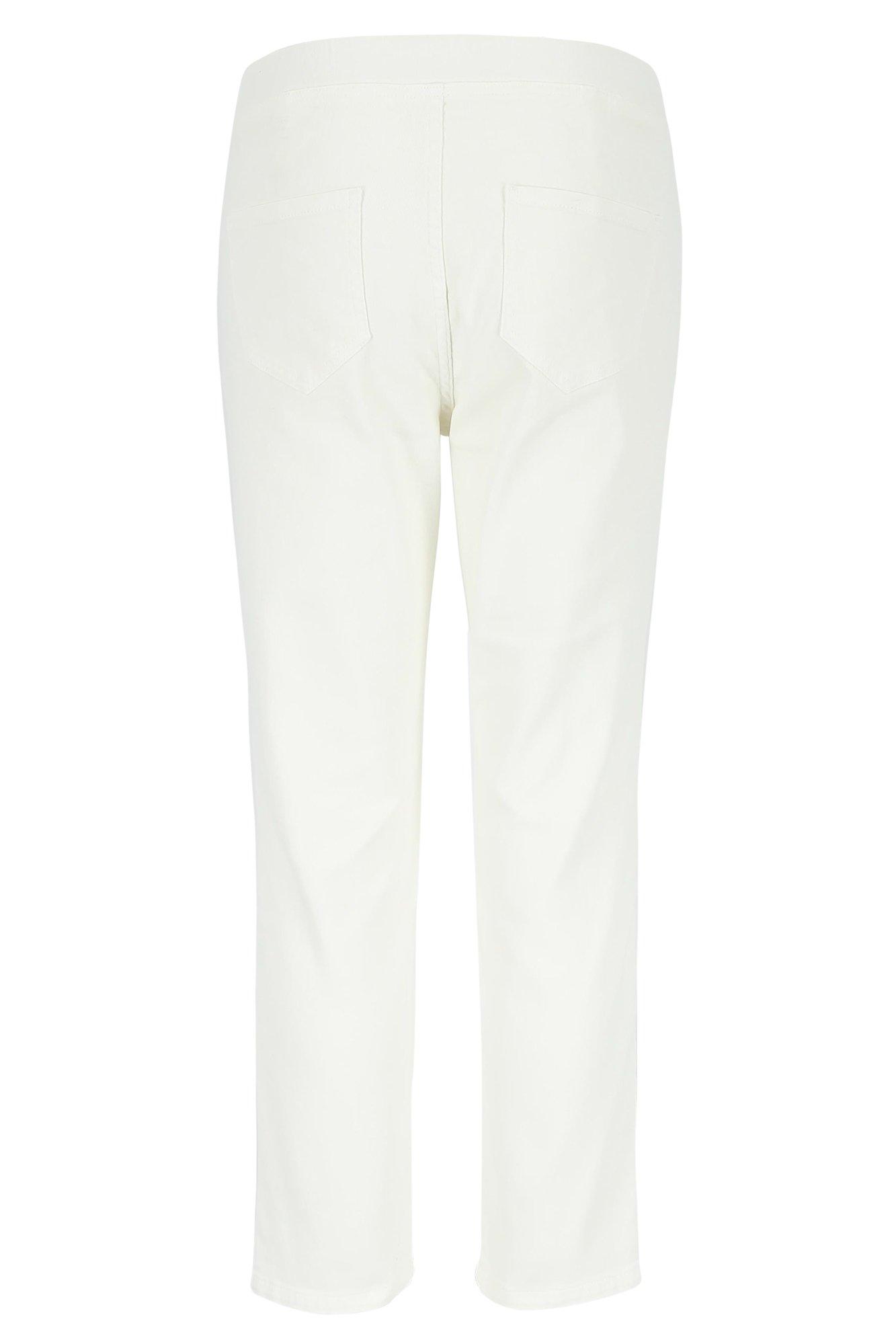 Pantalons - Jeans blanc stretch sur élastique