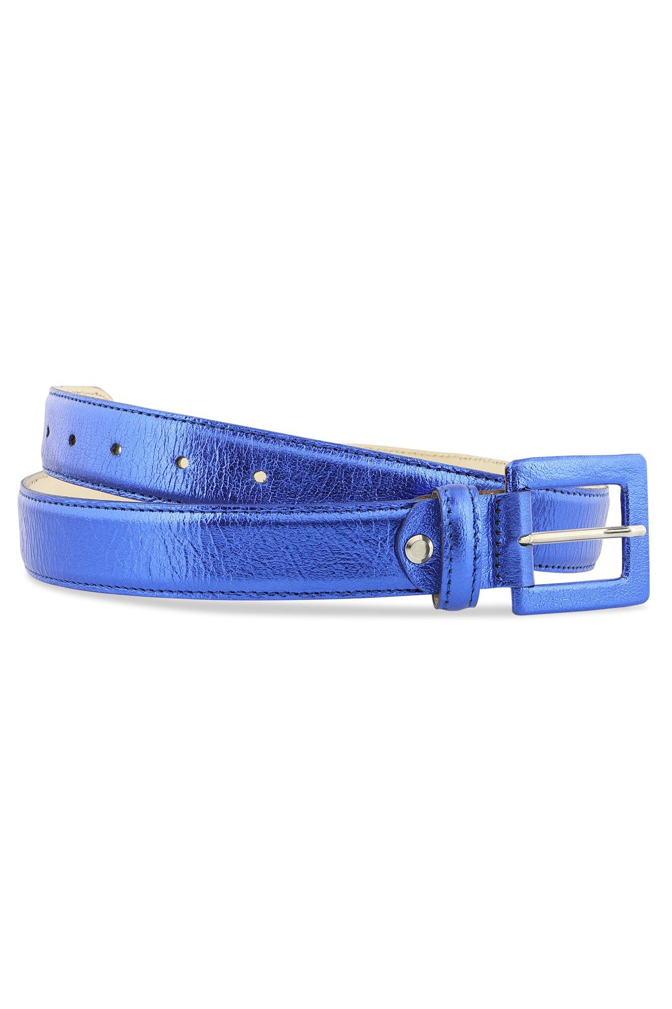 Ceinture métallique bleu cobalt - null - may