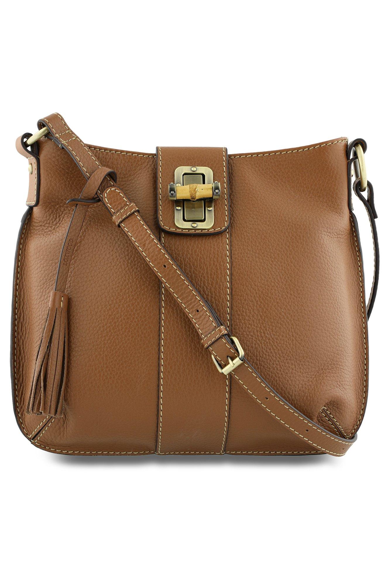 Buideltas met bamboe sluiting en saddle stitch - null - may