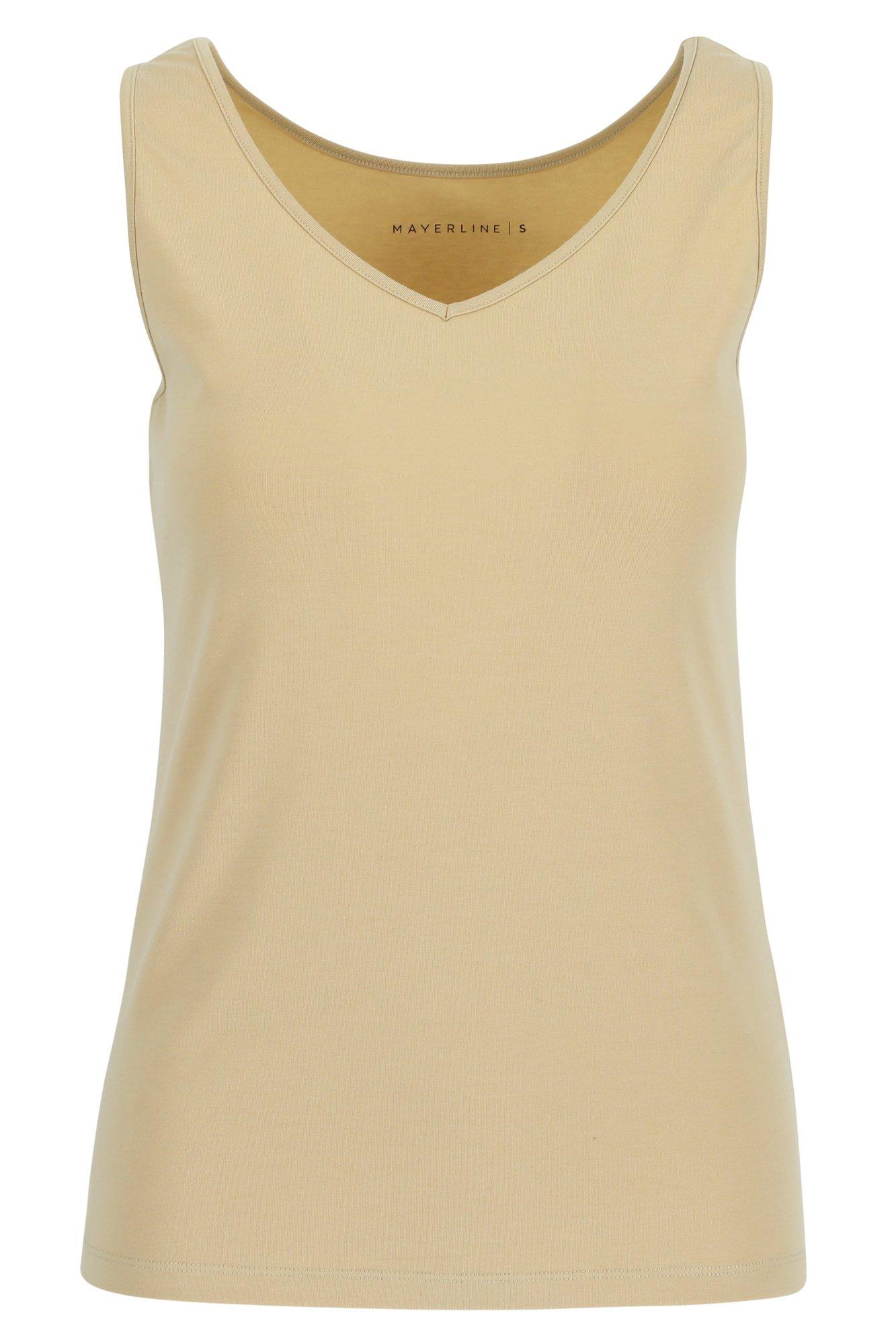 Sweatvest - Stretchtop in katoenmengeling