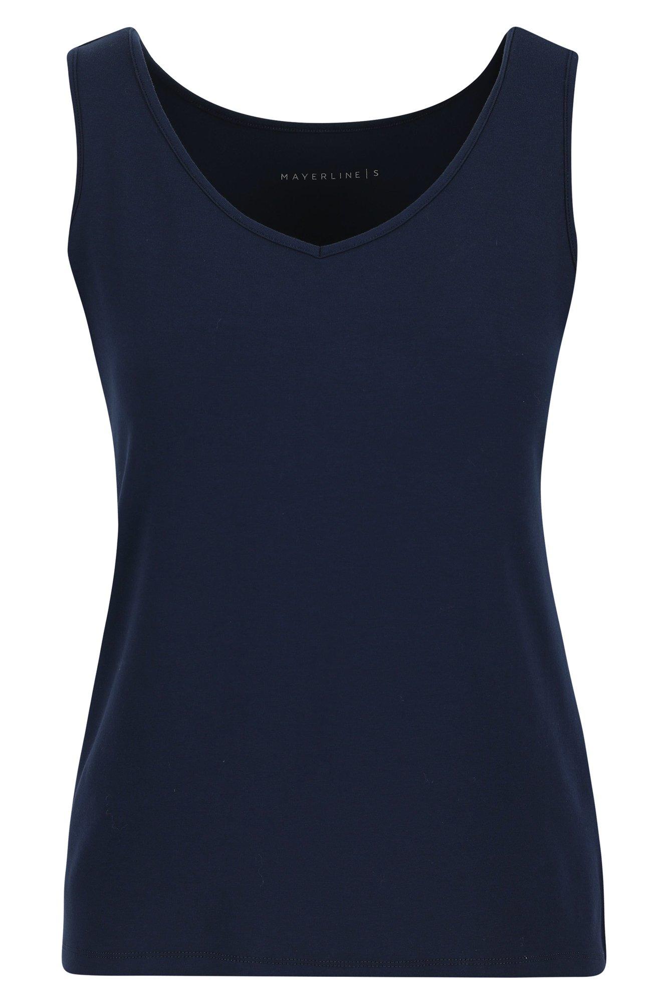 Sweatvest - Stretchtop in katoenmengeling