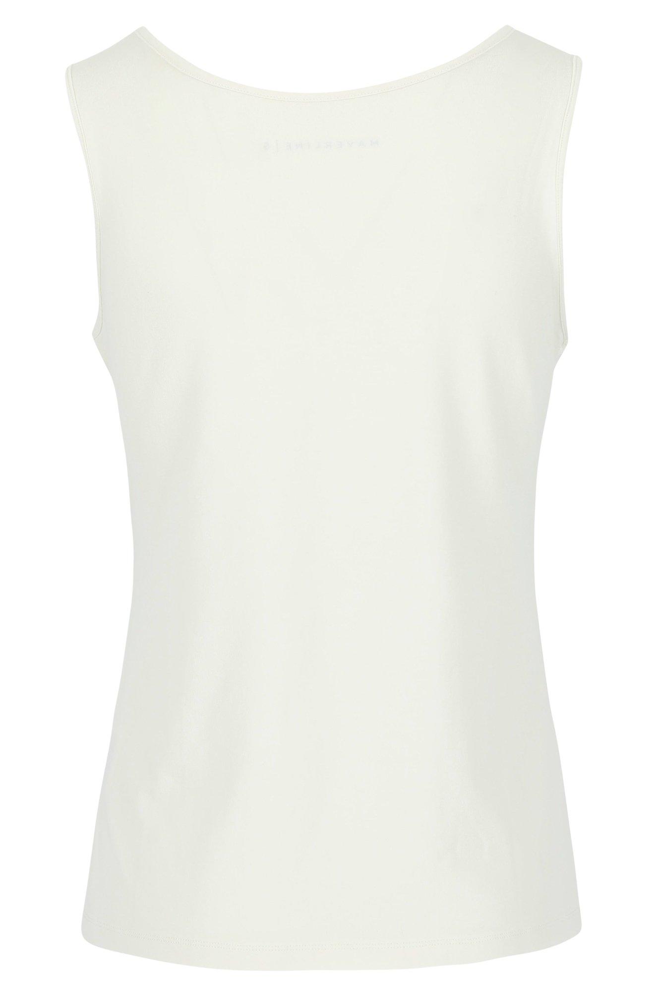 Top stretch en coton peigné - null - may