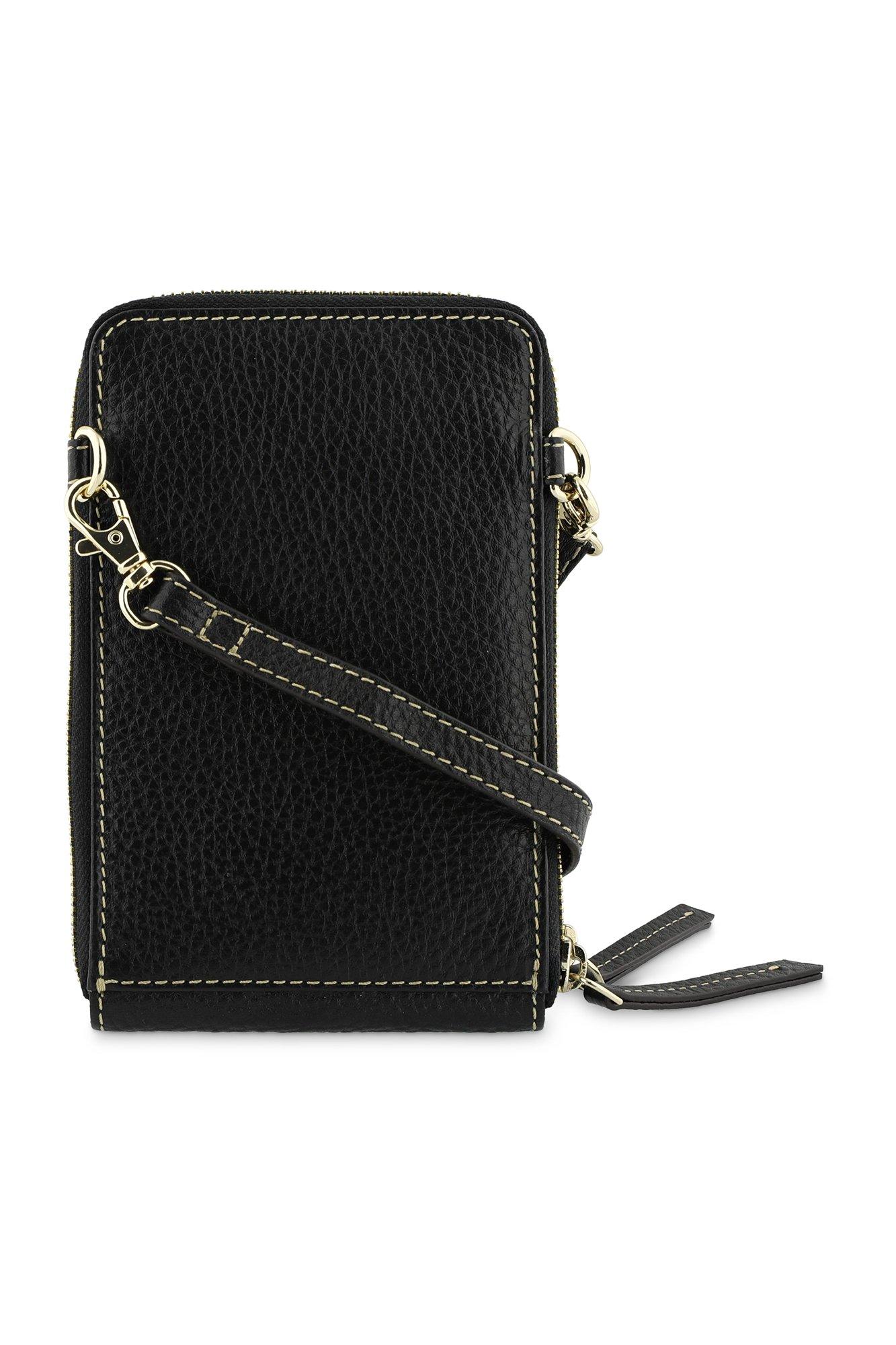 Pochette GSM en vachette grainee may Mayerline Brussels Belgique