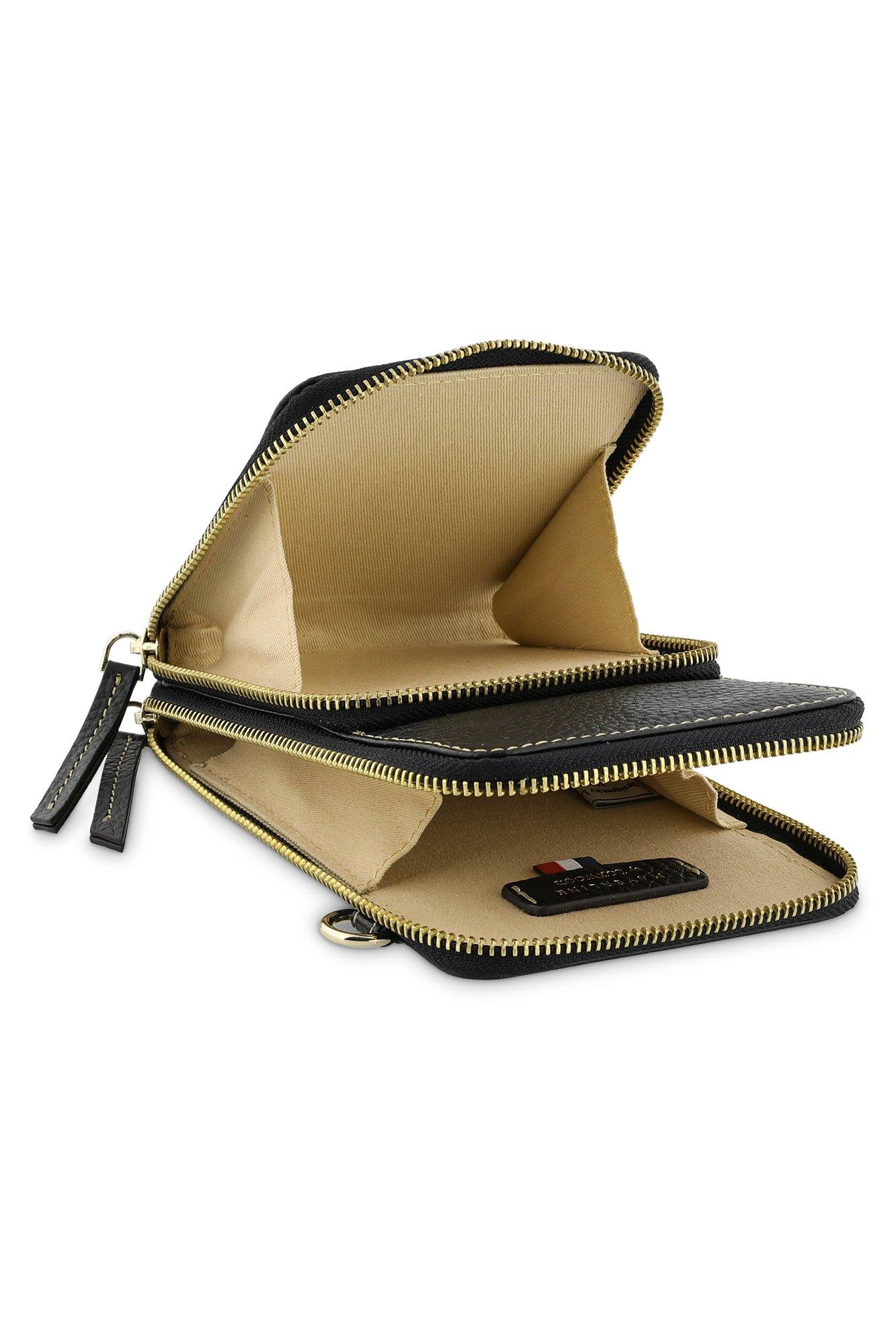 Accessoires pour b&eacute;b&eacute;s - Pochette GSM en vachette grain&eacute;e
