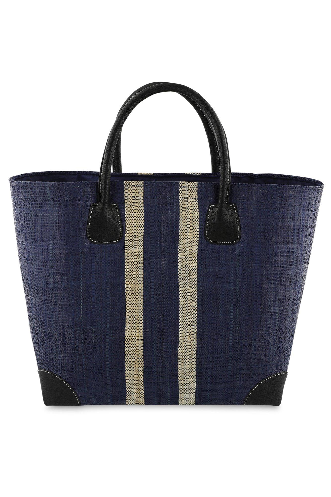 Babyspulletjes - Raffia mand met faux leer details