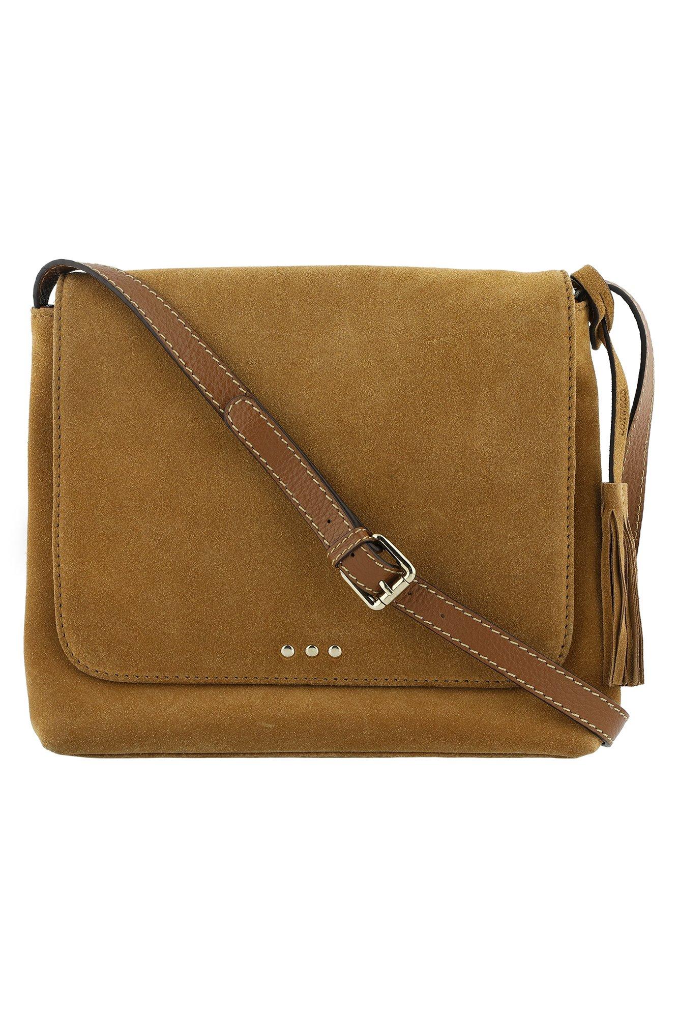 Nubuck tas met klep - null - may