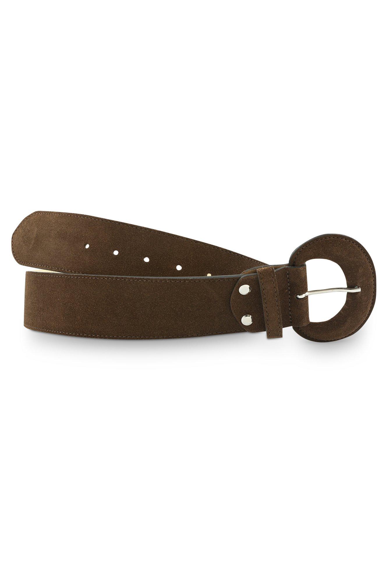 Nubuck riem met stiksels - null - may