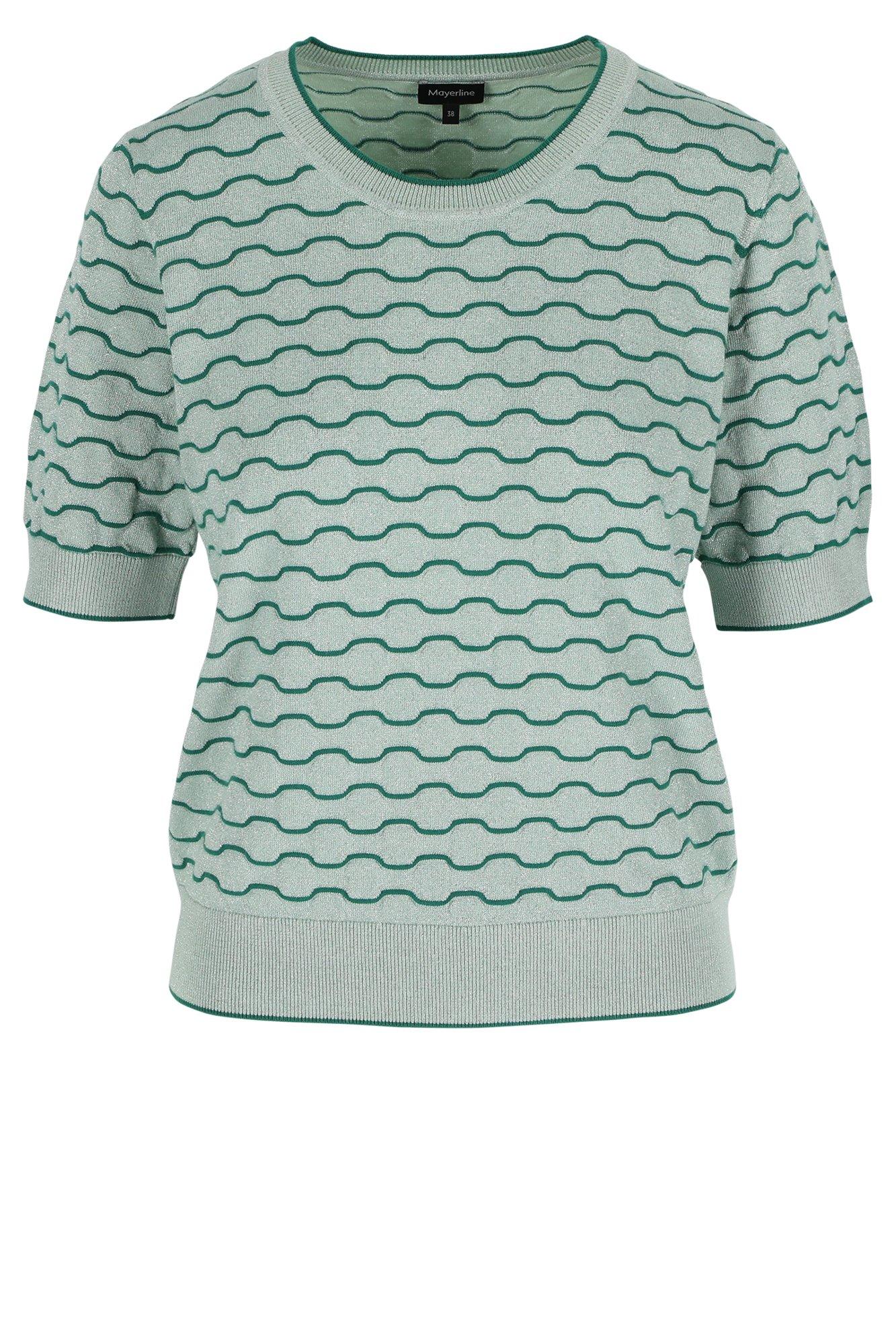 Pulls - Pull lurex bicolore motif g&eacute;om&eacute;trique