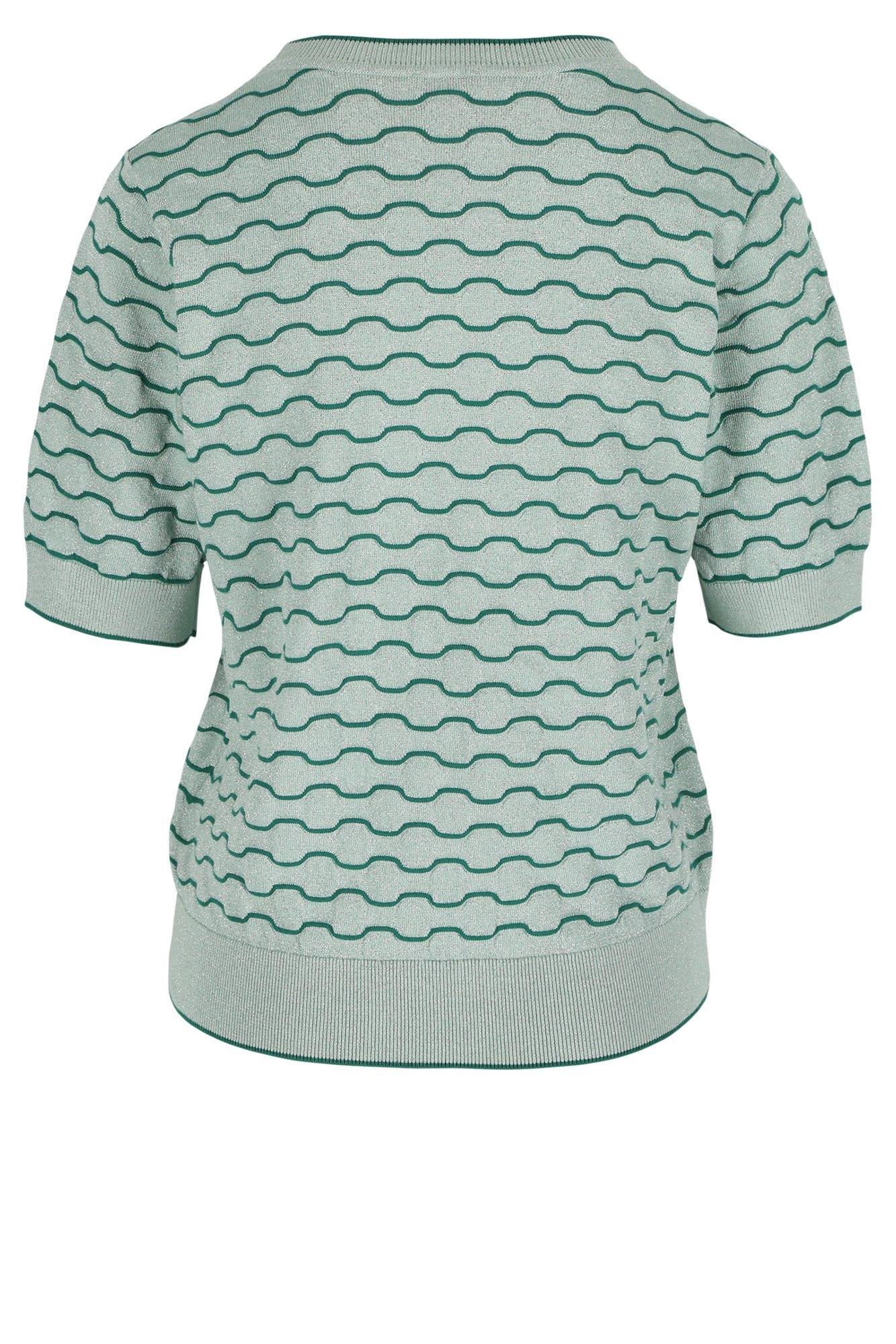 Pulls - Pull lurex bicolore motif g&eacute;om&eacute;trique