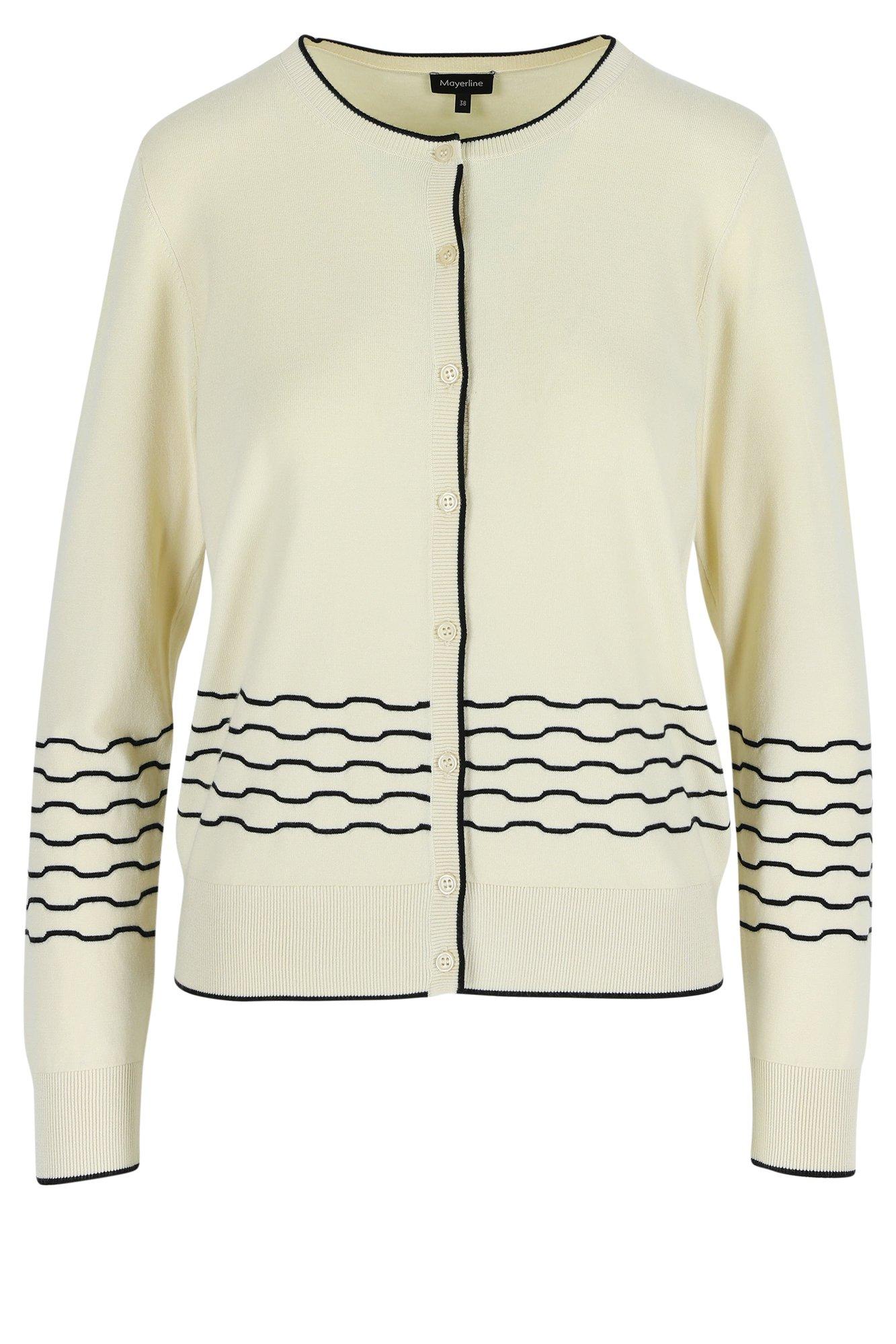 Cardigans - Cardigan à motif lignes sinusueuses