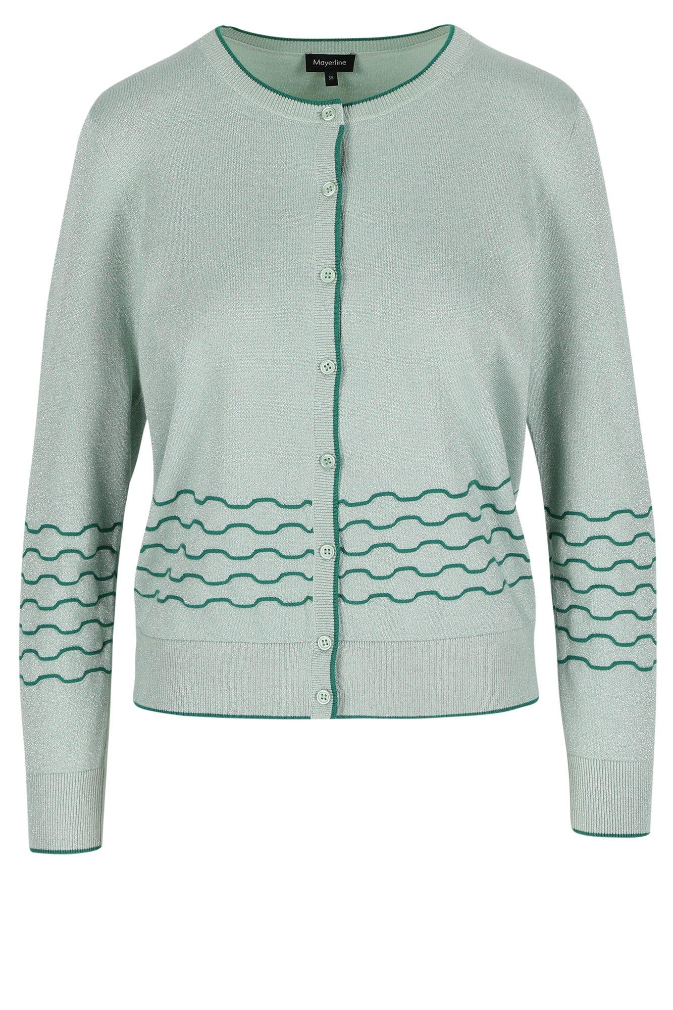 Cardigans - Cardigan avec motif de lignes sinueuses