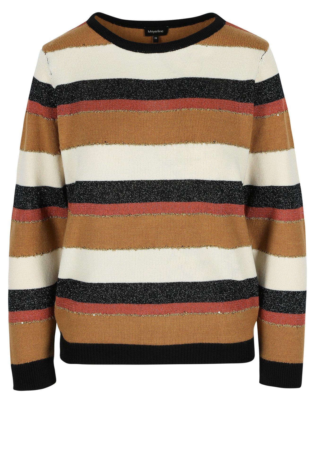 Truien - Gestreepte trui met lurex