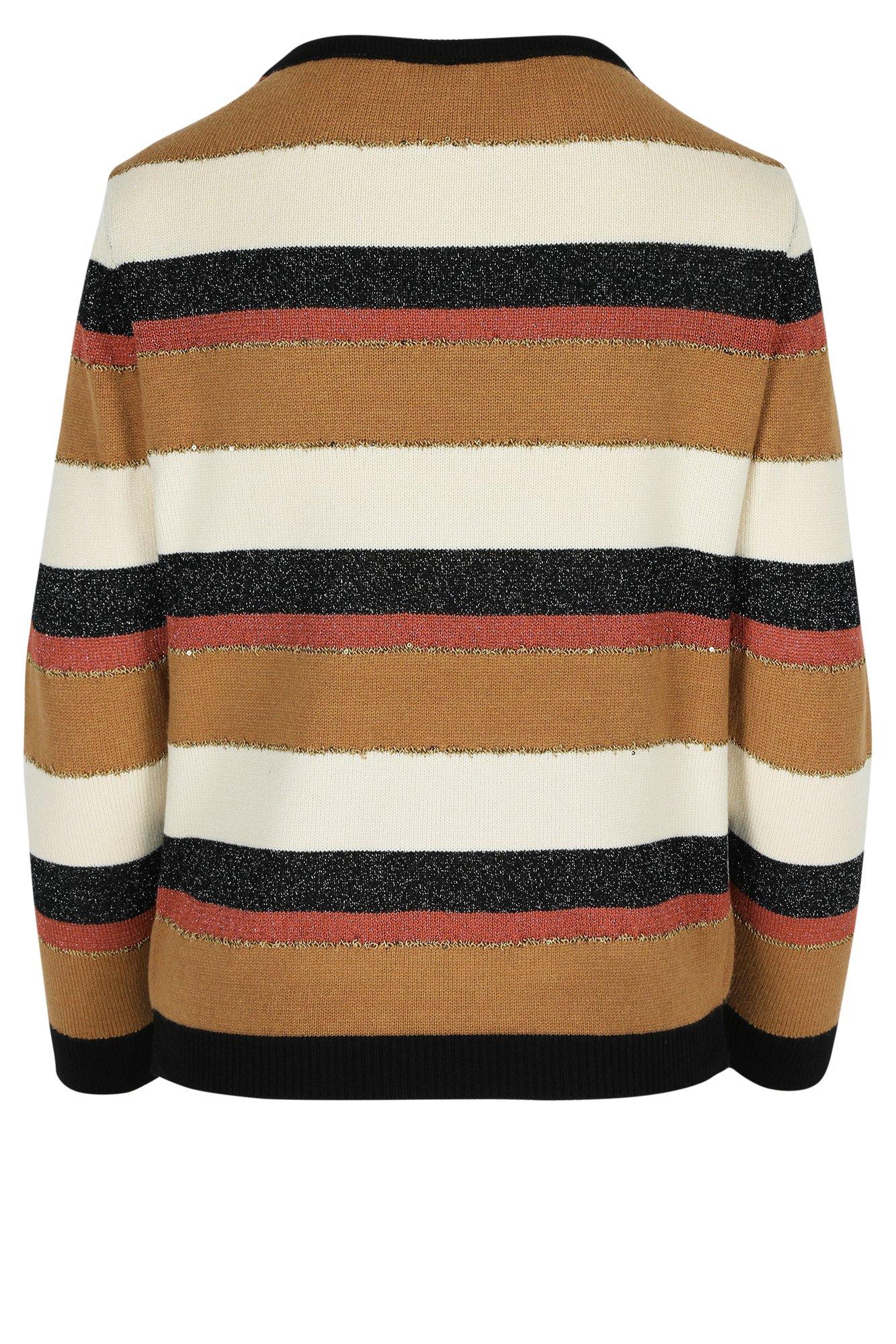 Truien - Gestreepte trui met lurex