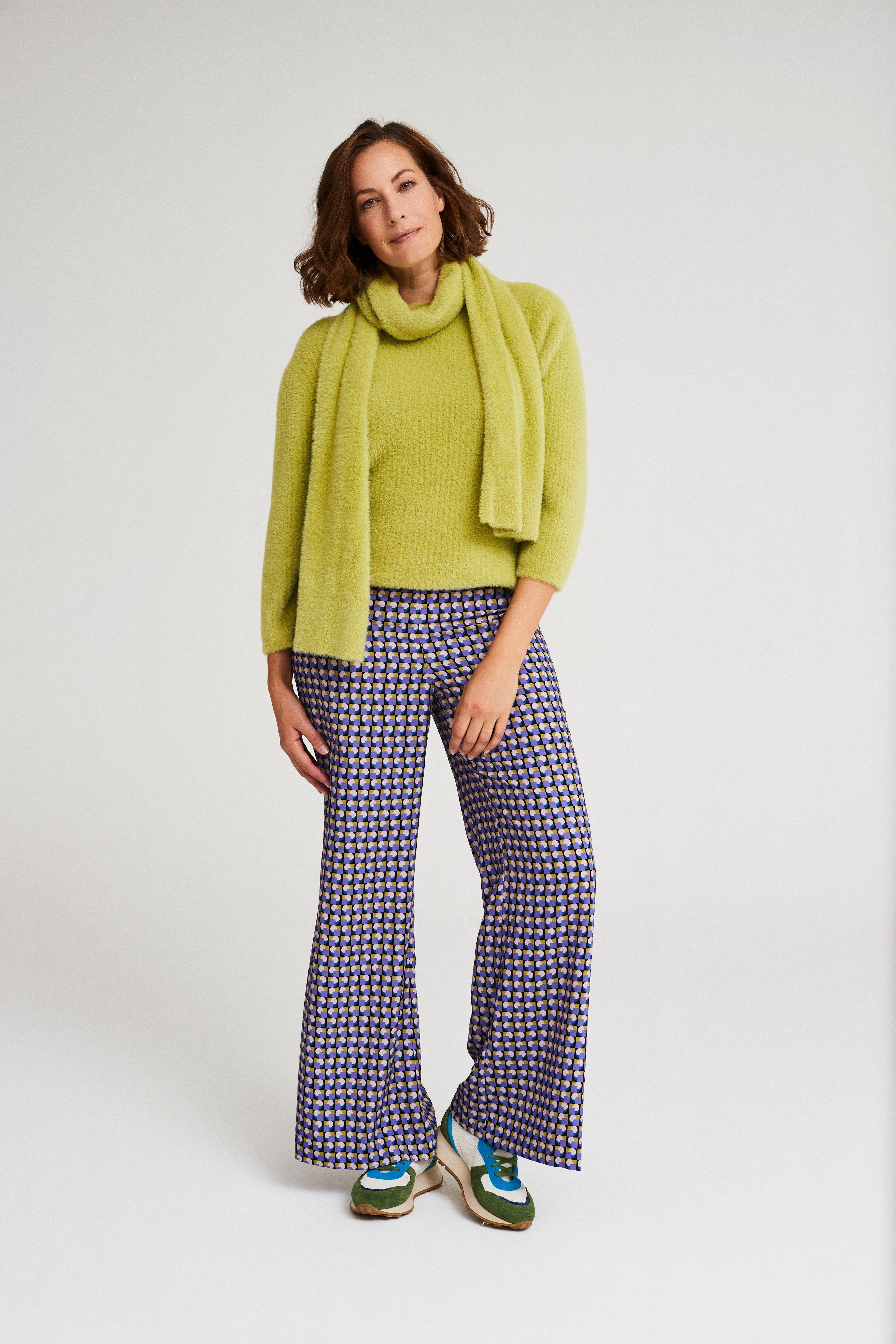 Geribbelde trui met angora-effect - null - ame