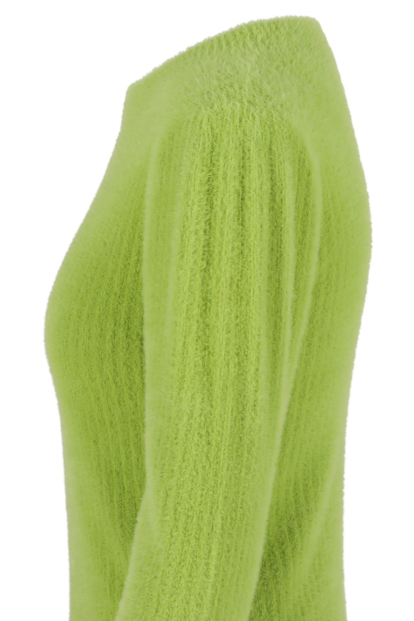Truien - Geribbelde trui met angora-effect