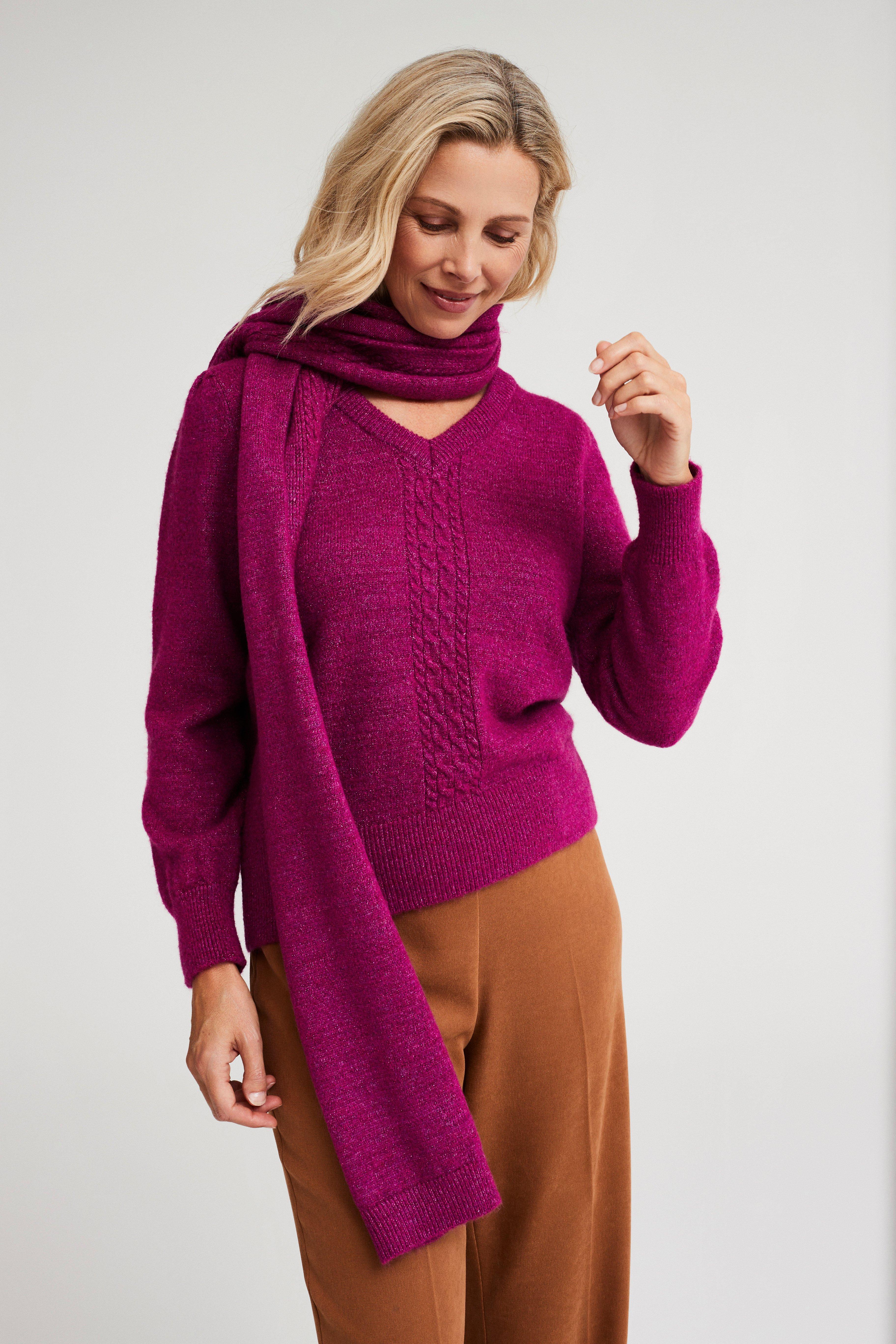 Pull lurex bord torsadé - null - may