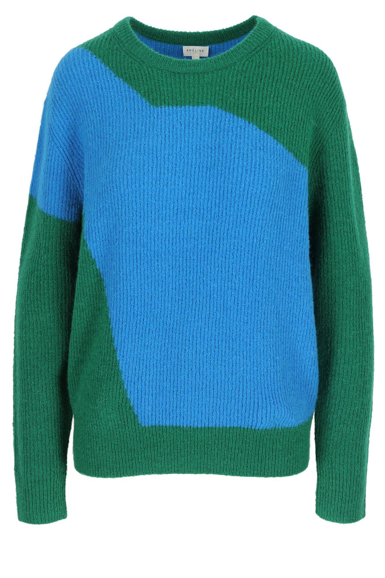 Pull colourblocking grosse côte - null - ame