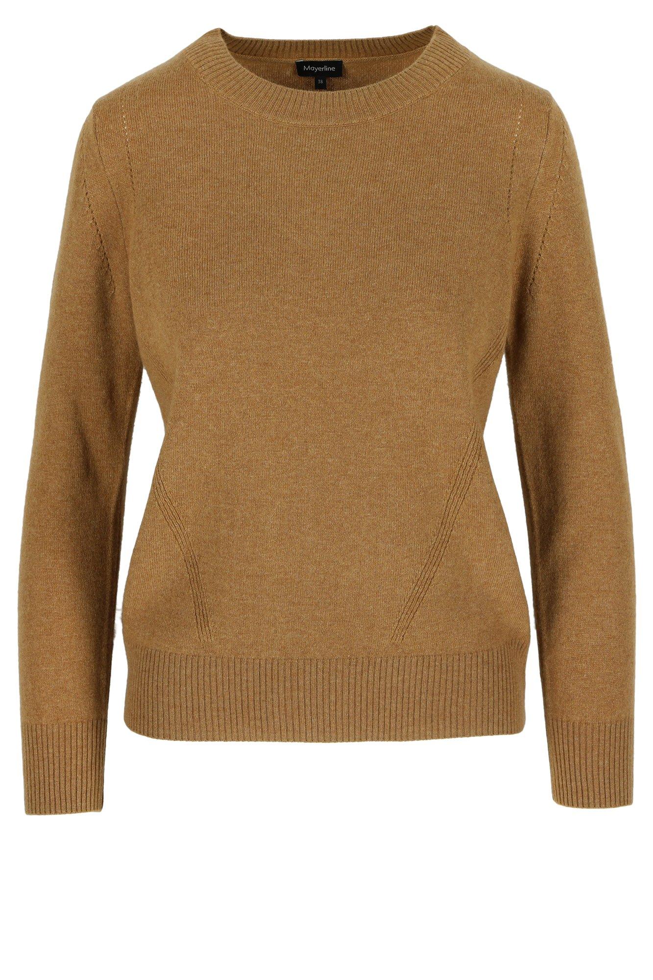 Pull mélange cachemire à encolure ronde - null - may
