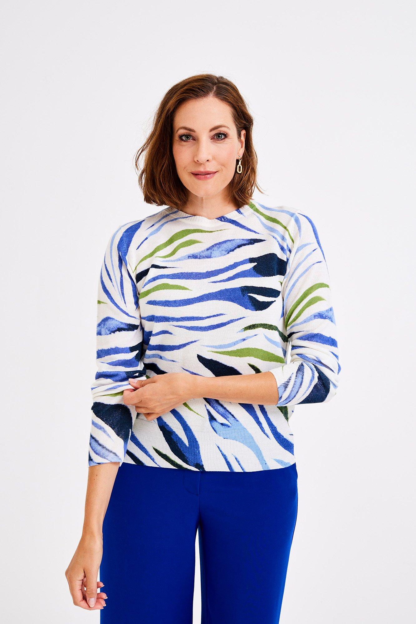 Pull imprimé en mélange laine - null - may