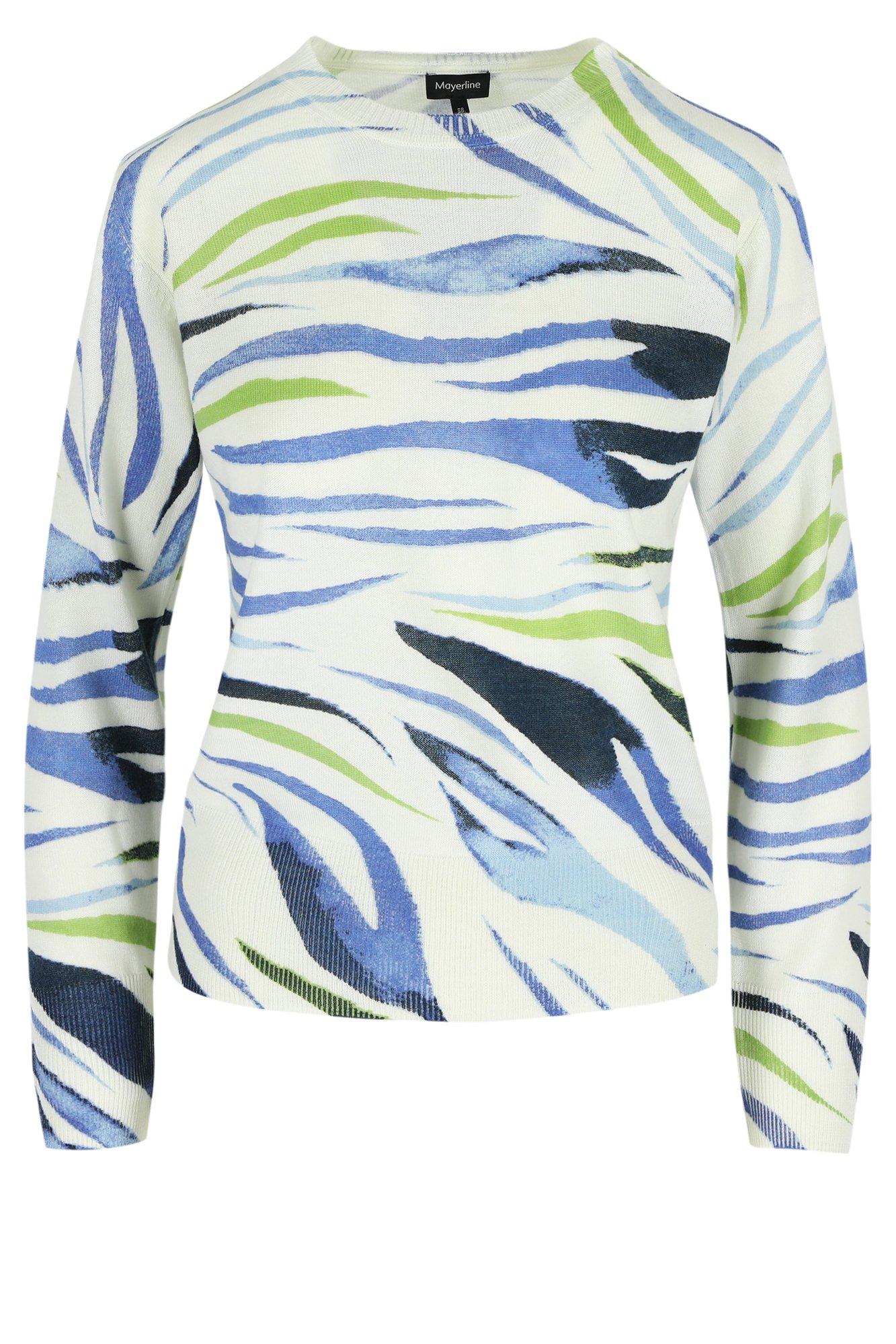 Pulls - Pull imprimé en mélange laine