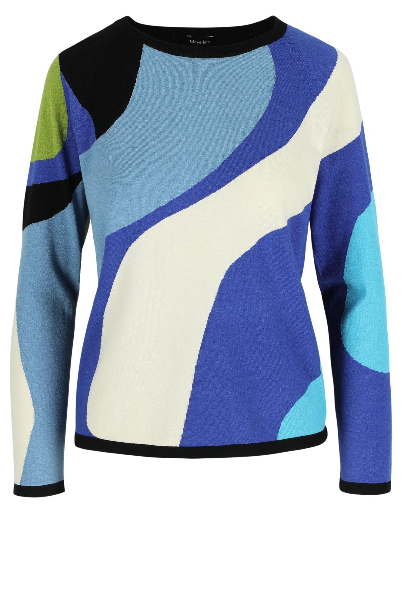 Truien - Trui met colourblocking front