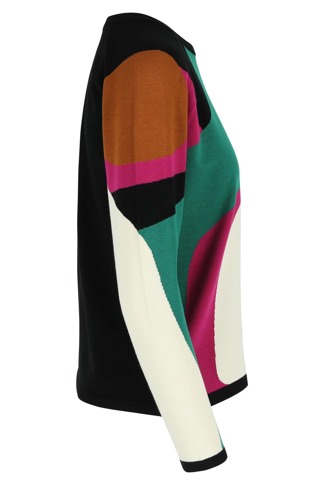 Truien - Trui met colourblocking front