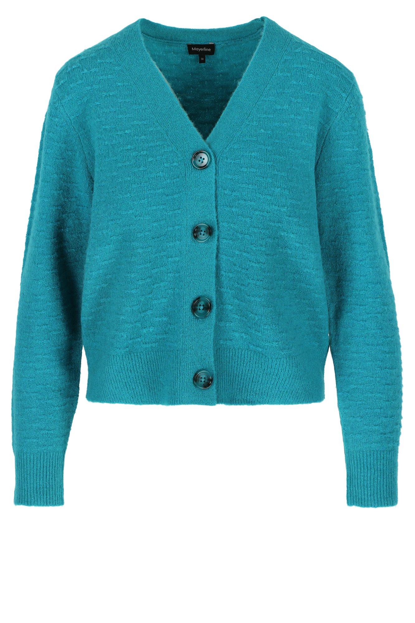 Cardigan - Cardigan in bouclette met reliëf