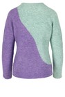Truien - Colourblocking trui met borduursel
