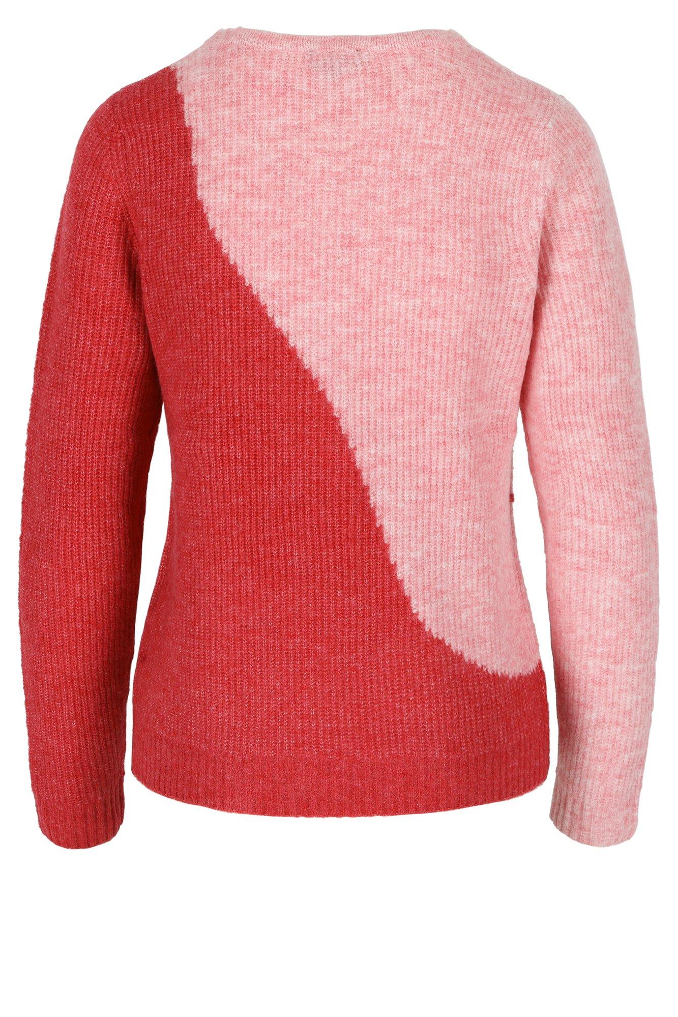 Truien - Colourblocking trui met borduursel