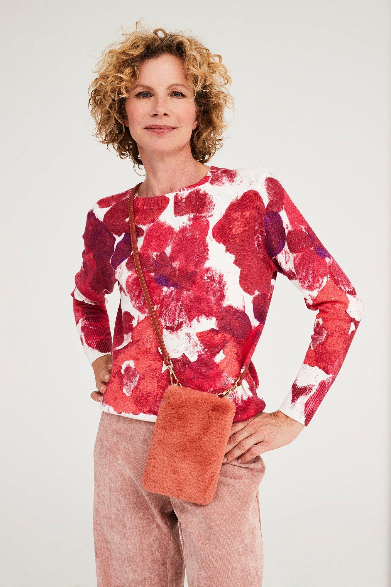 Pull imprimé à encolure ronde - null - ame