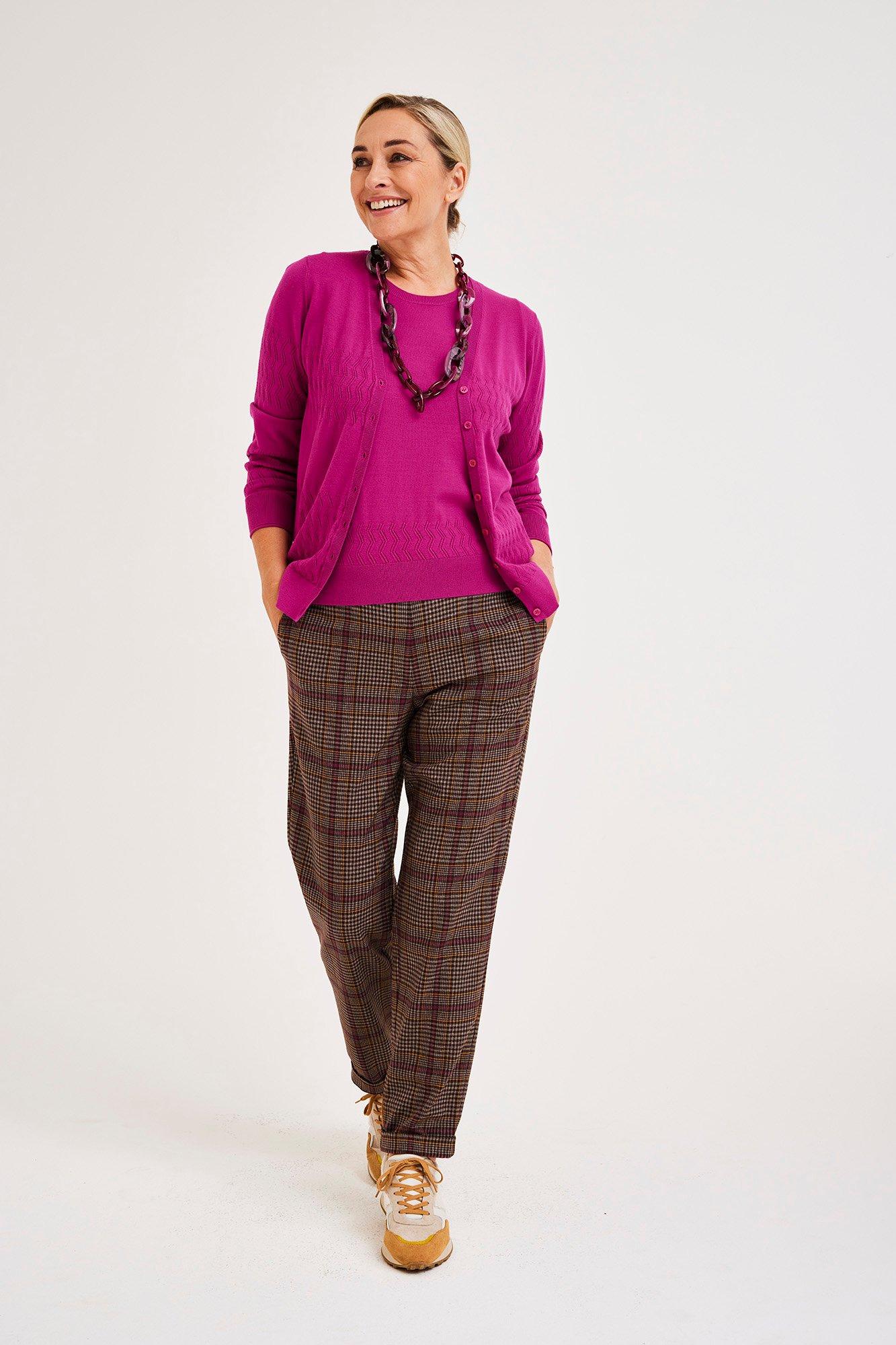 Enkellange broek in comfortstof - null - may
