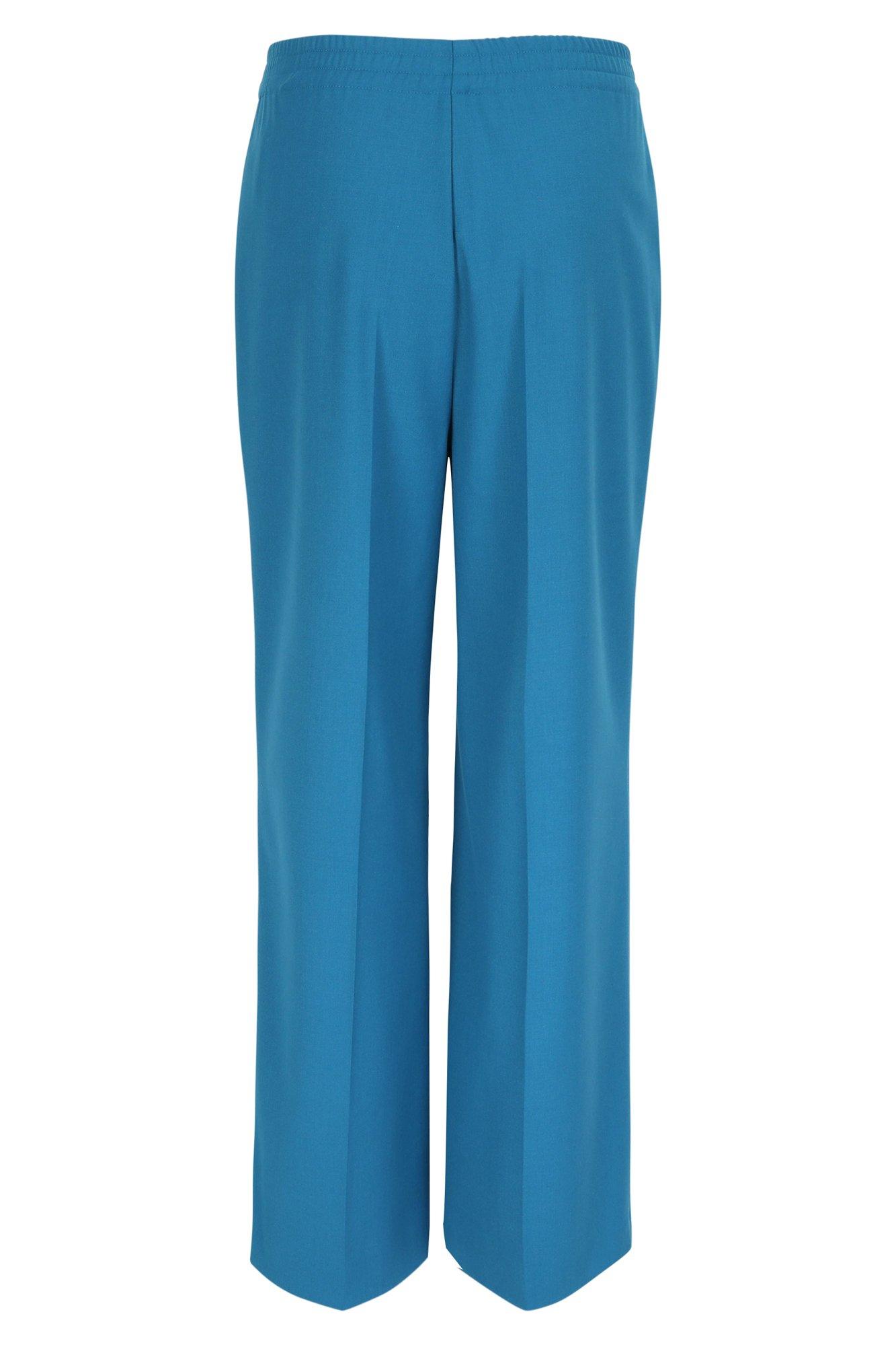 Pantalons - Pantalon large en twill élastiqué dos
