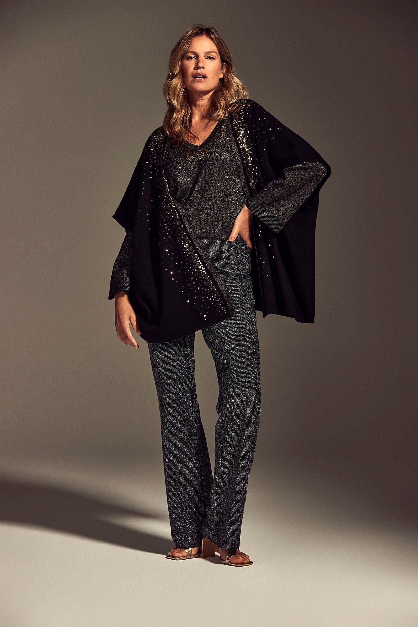Pantalons - Pantalon en lurex extensible