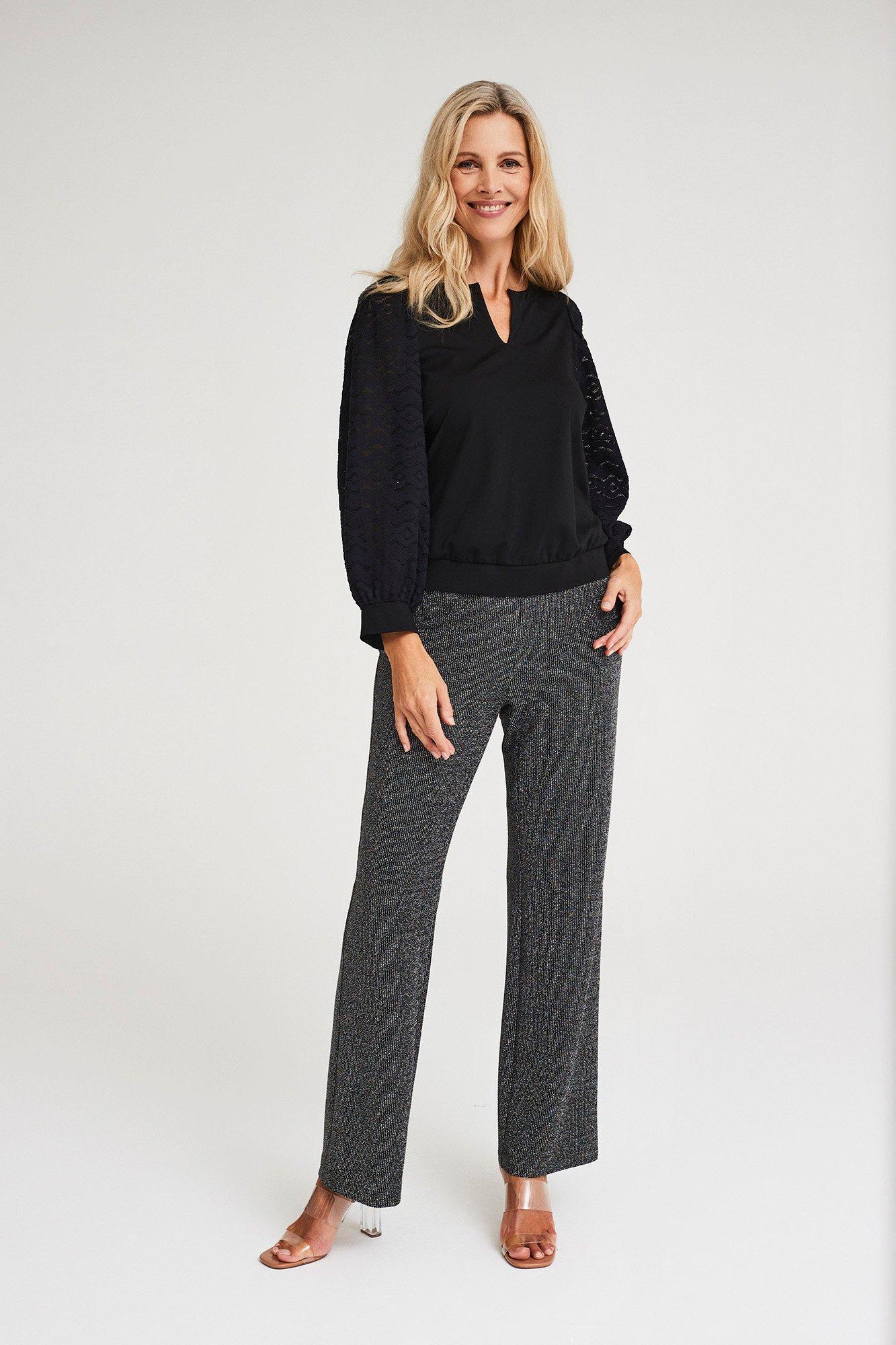 Pantalons - Pantalon en lurex extensible