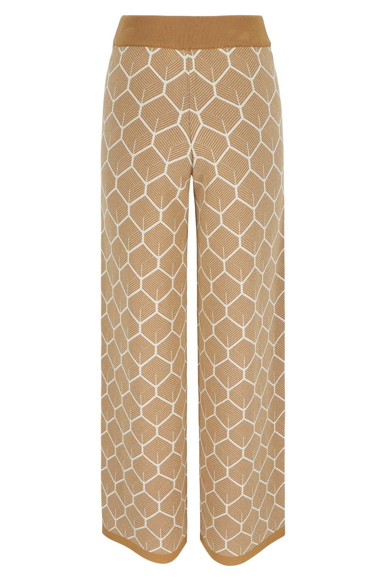 Pantalons - Pantalon en maille motif nid d'abeille