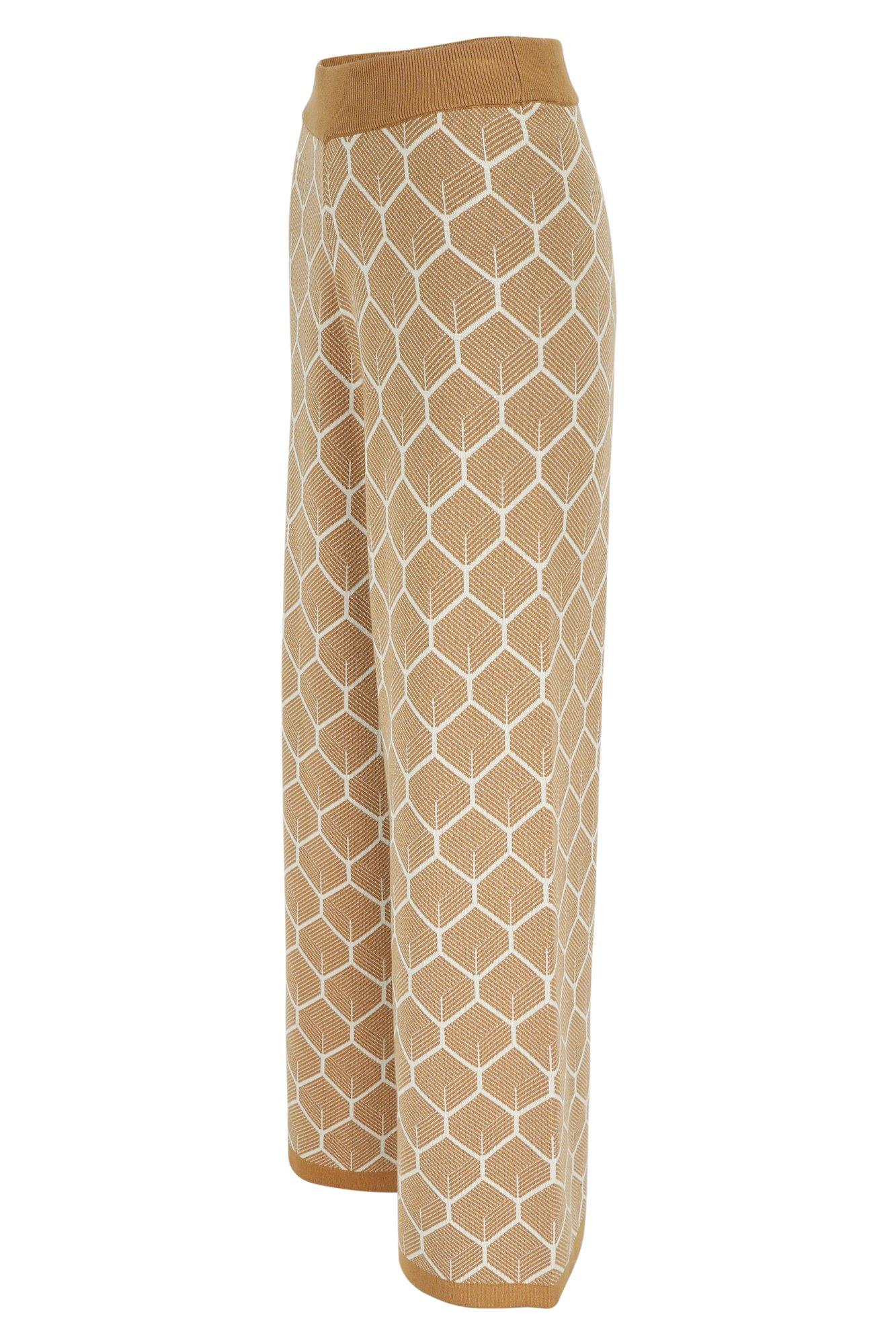 Pantalons - Pantalon en maille motif nid d'abeille