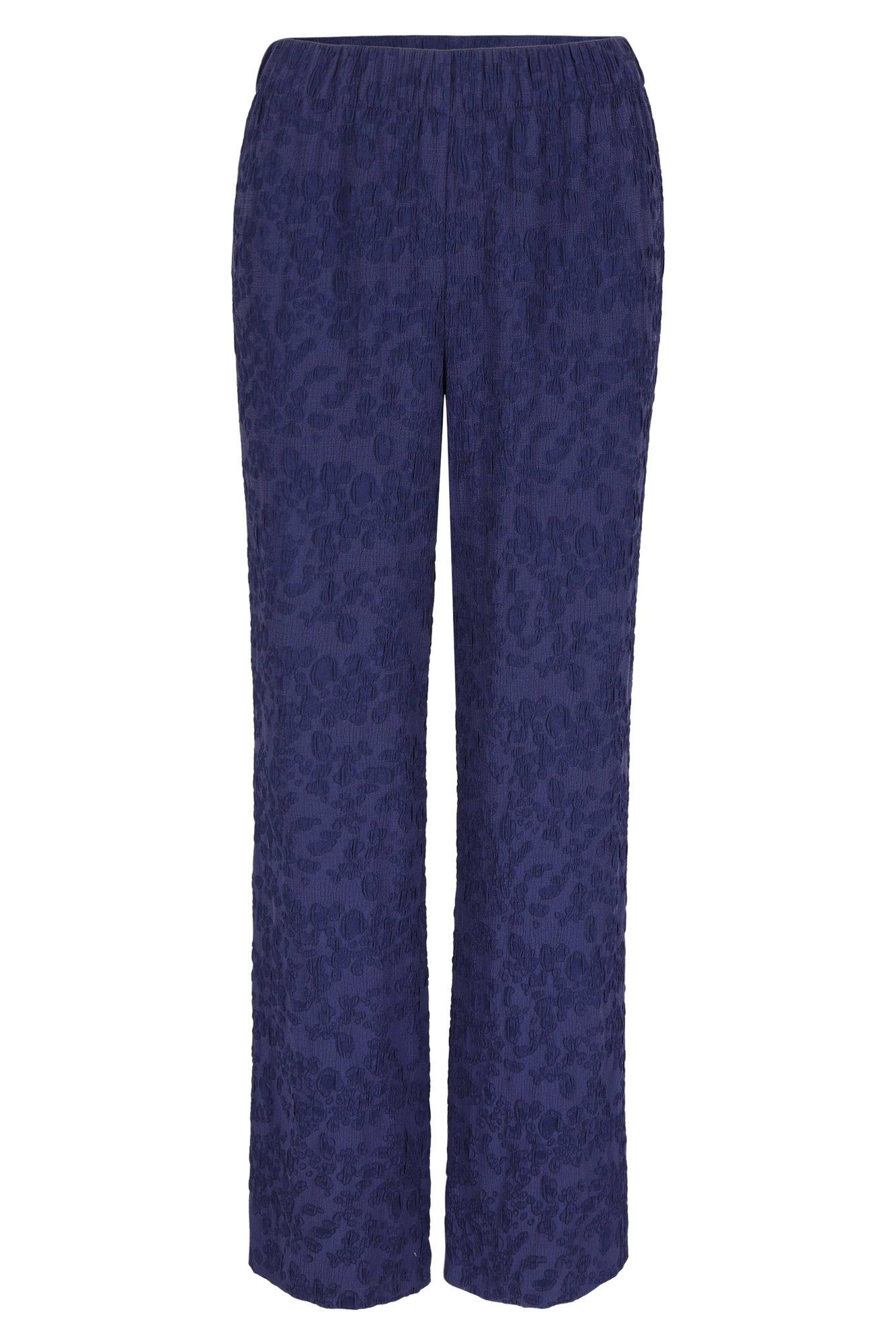 Pantalons - Pantalon large en jacquard 3D