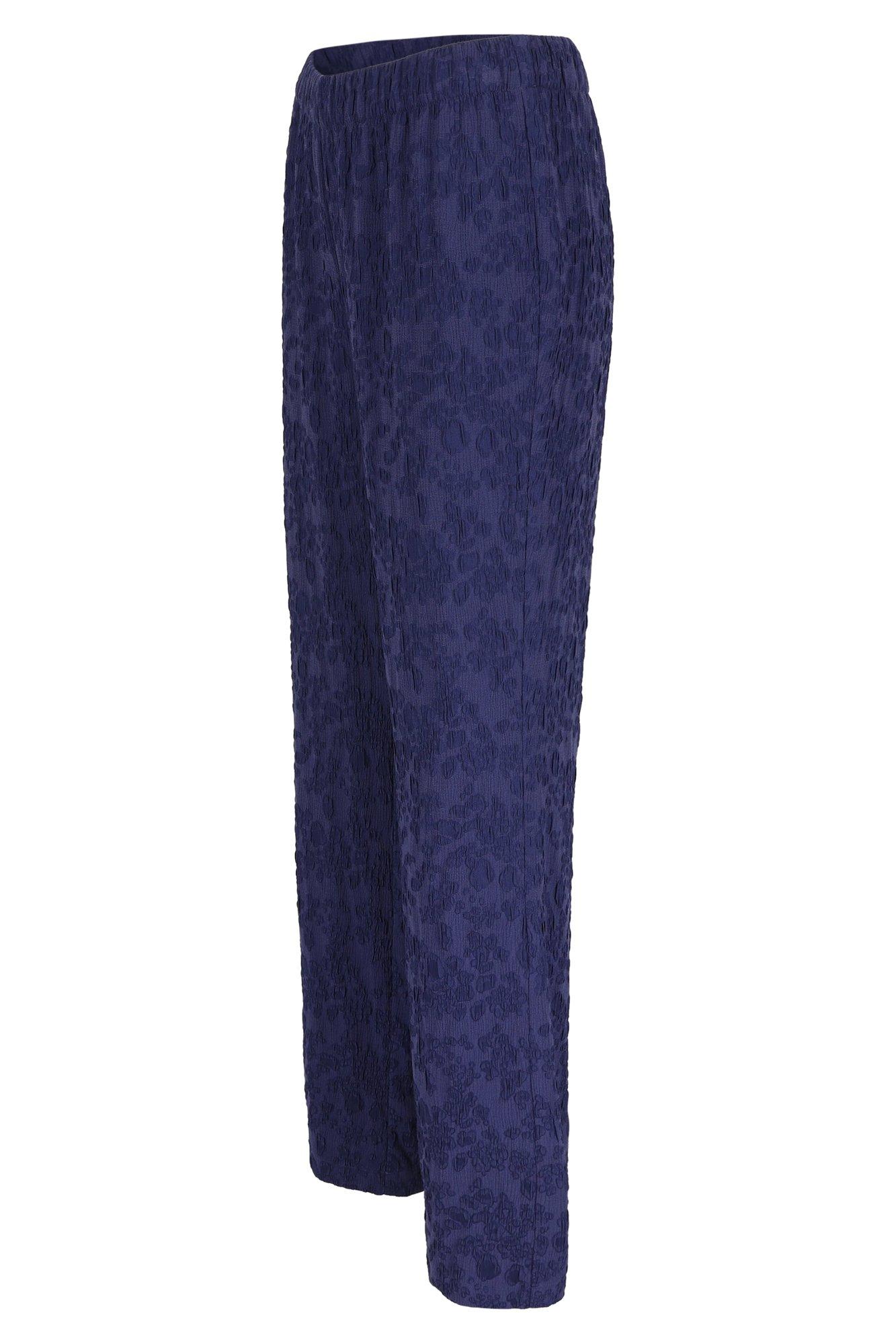 Pantalons - Pantalon large en jacquard 3D