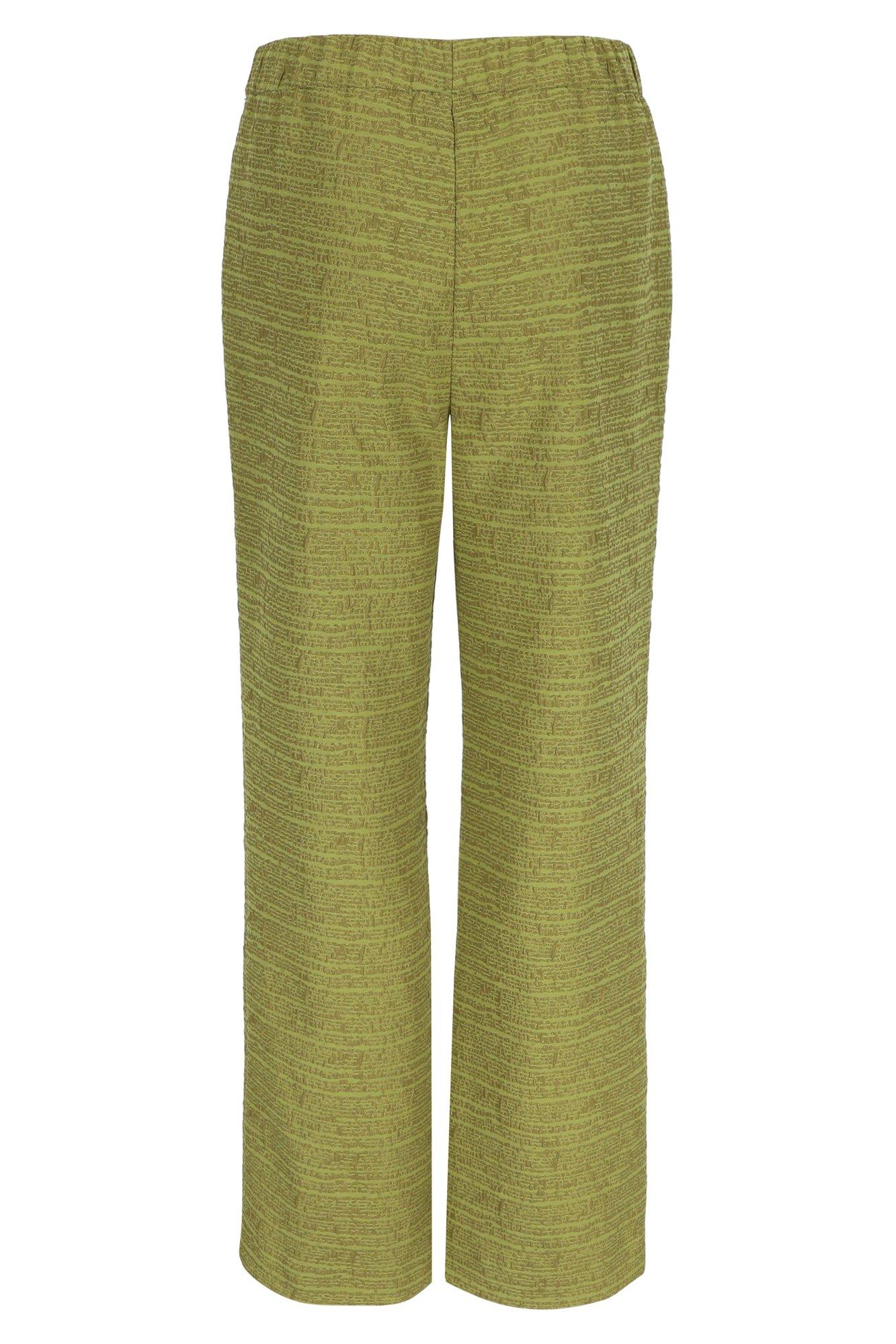 Broeken - Wijde broek in 3D-jacquard