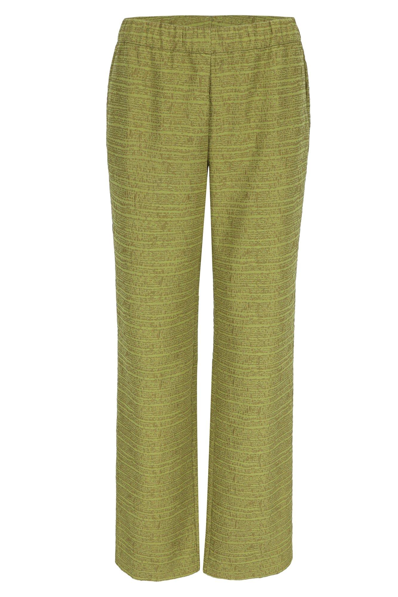 Broeken - Wijde broek in 3D-jacquard