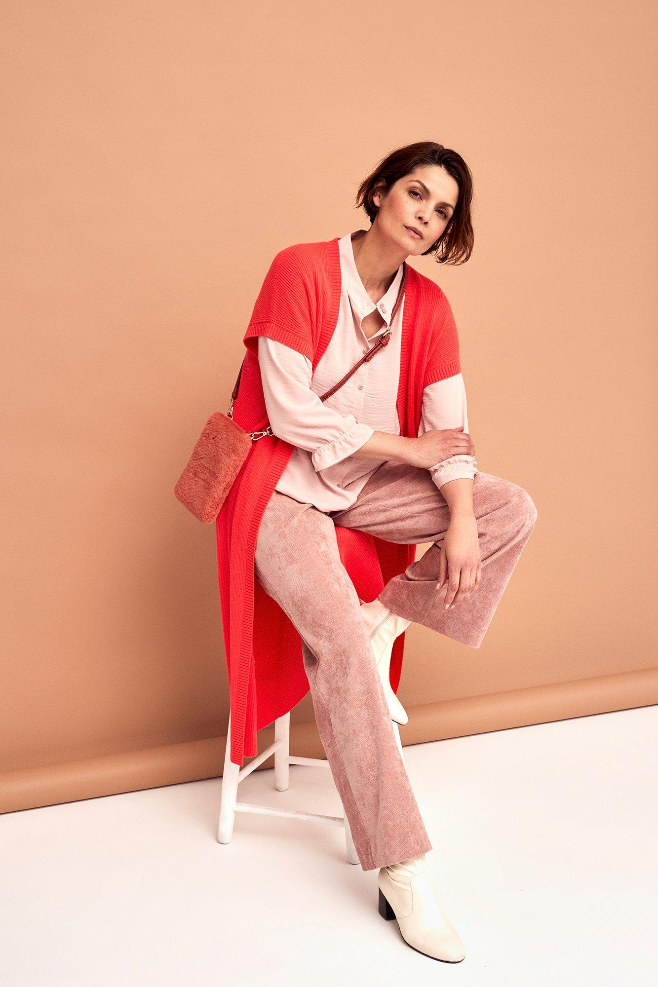 Pantalons - Pantalon large en velours milleraies