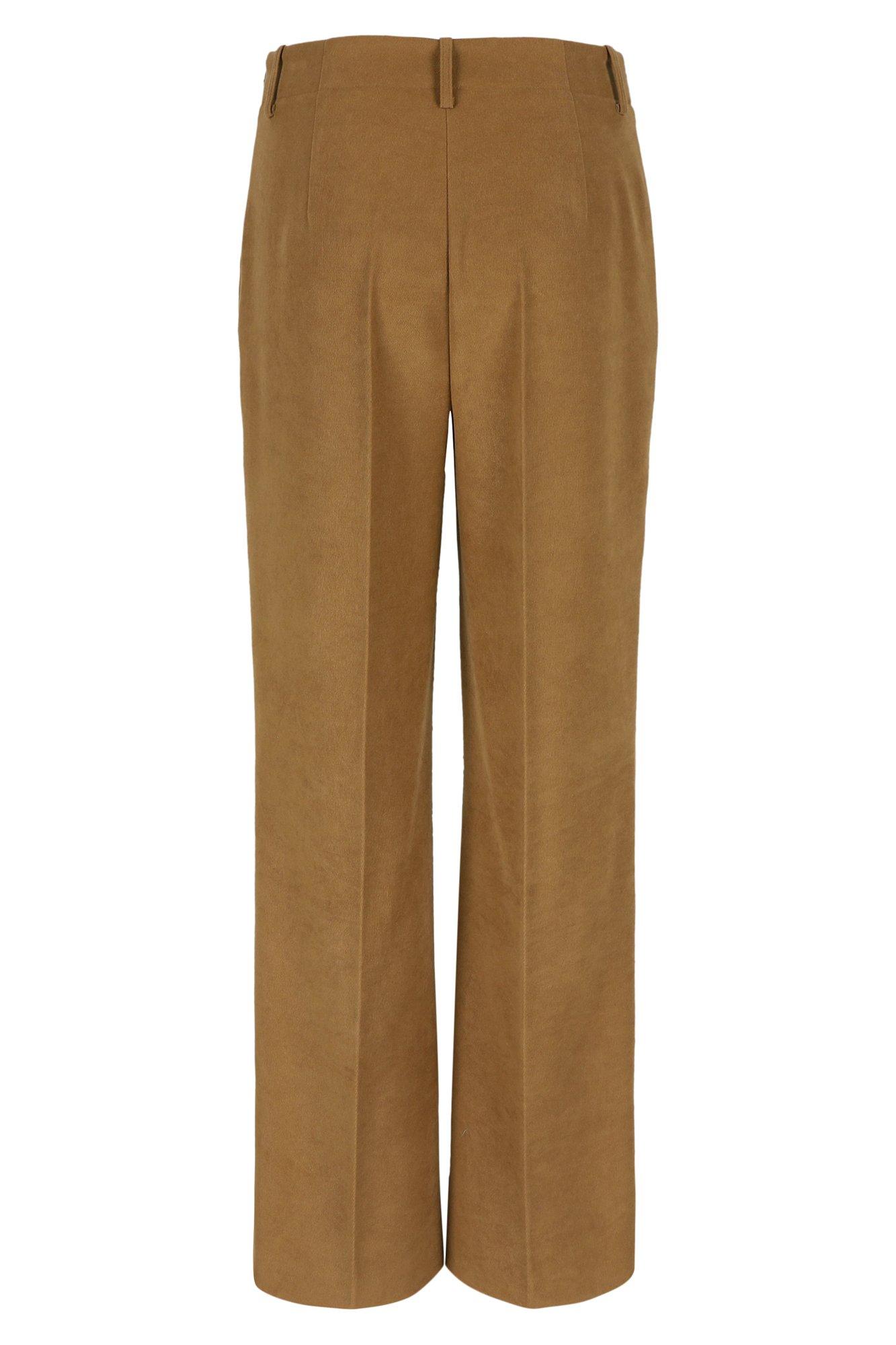 Pantalons - Pantalon large en peau de pêche
