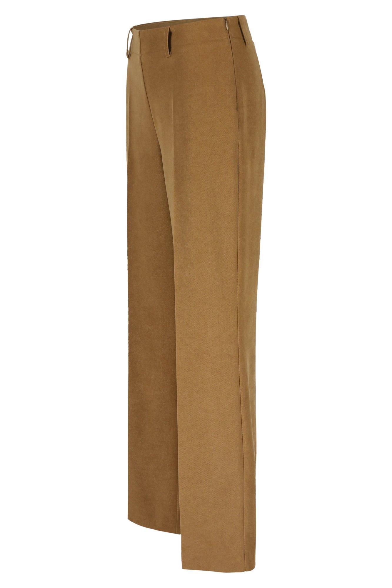 Pantalons - Pantalon large en peau de pêche