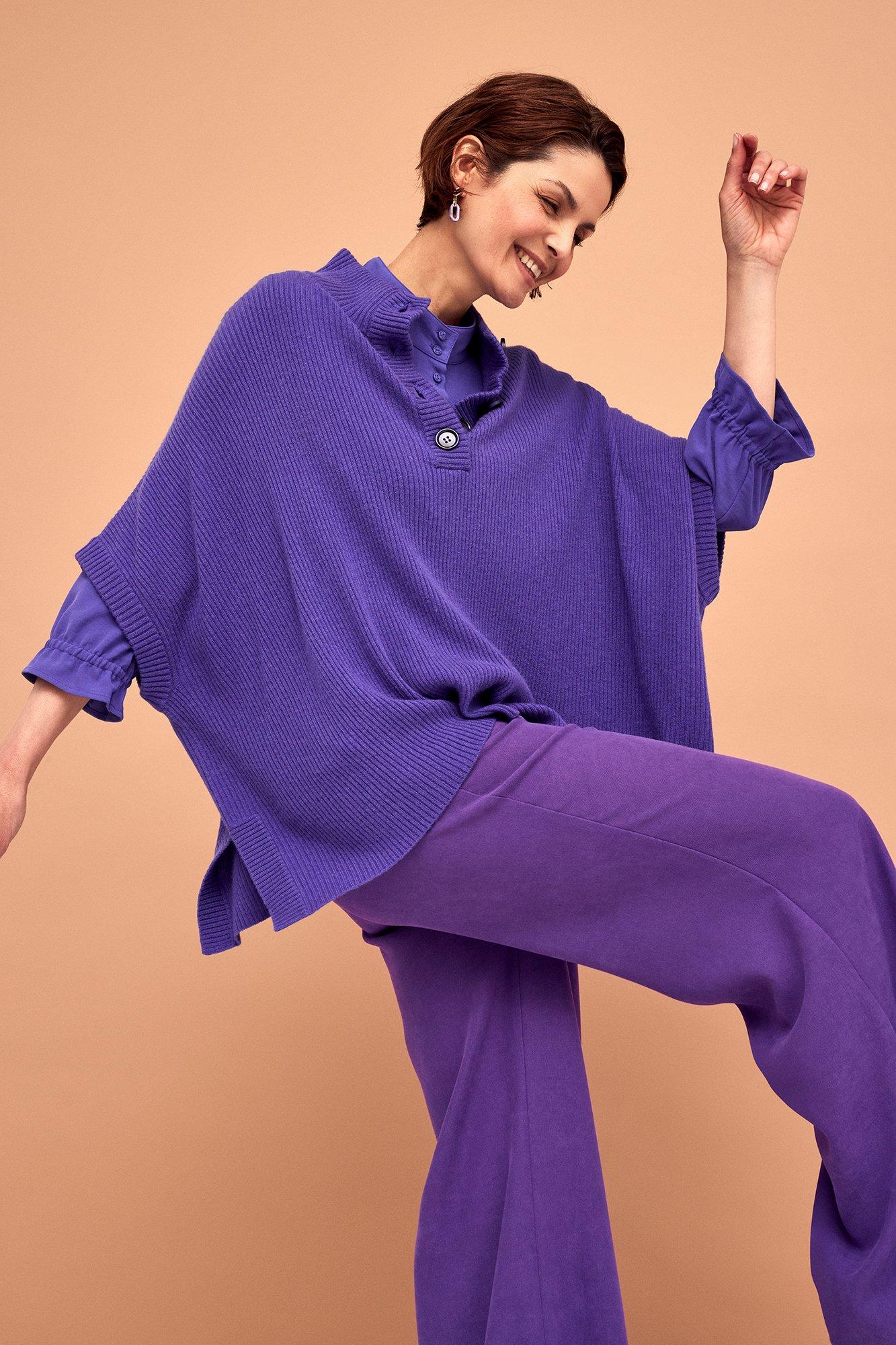 Pantalon large en peau de pêche - null - ame