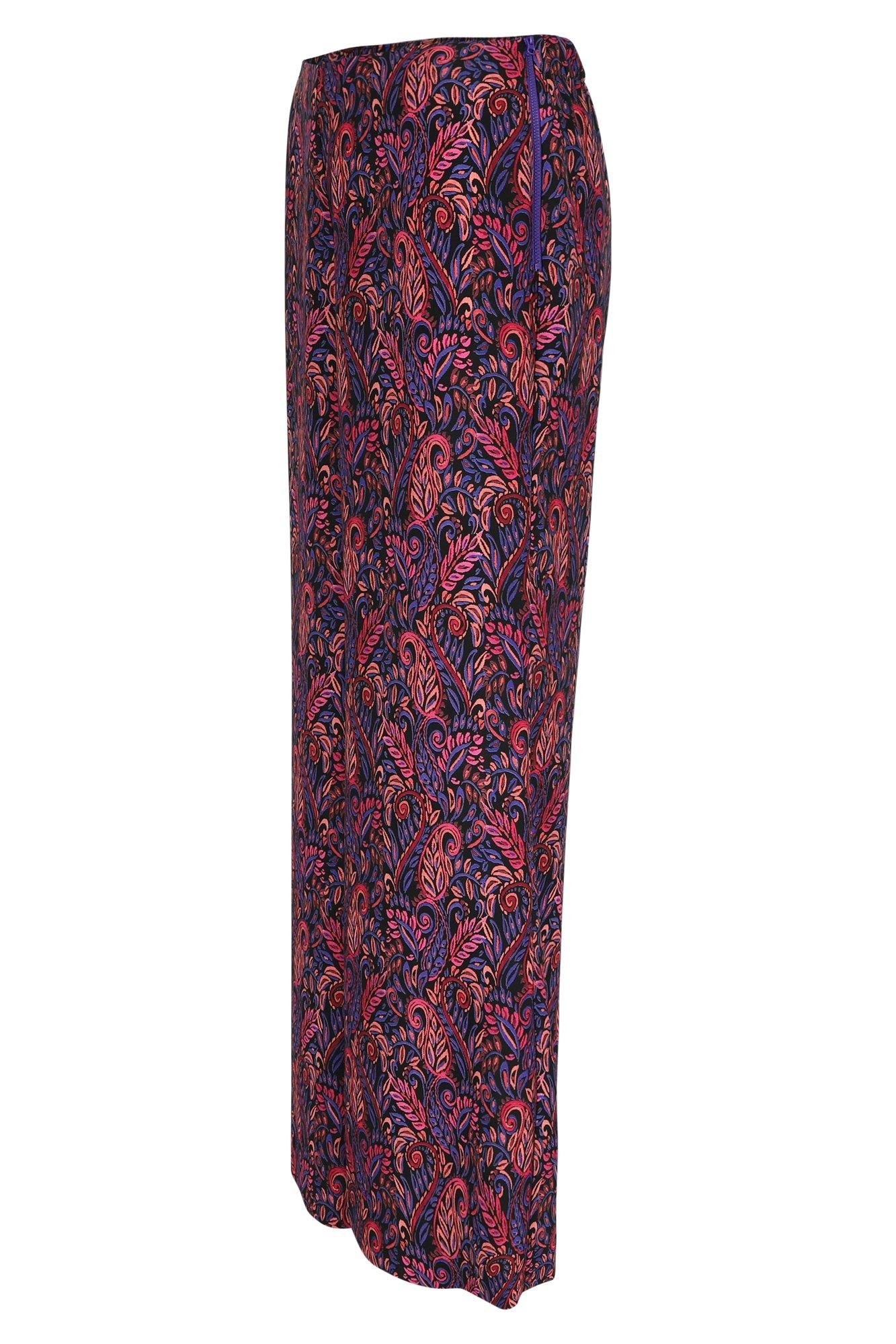 Pantalons - Pantalon large imprimé en crêpe