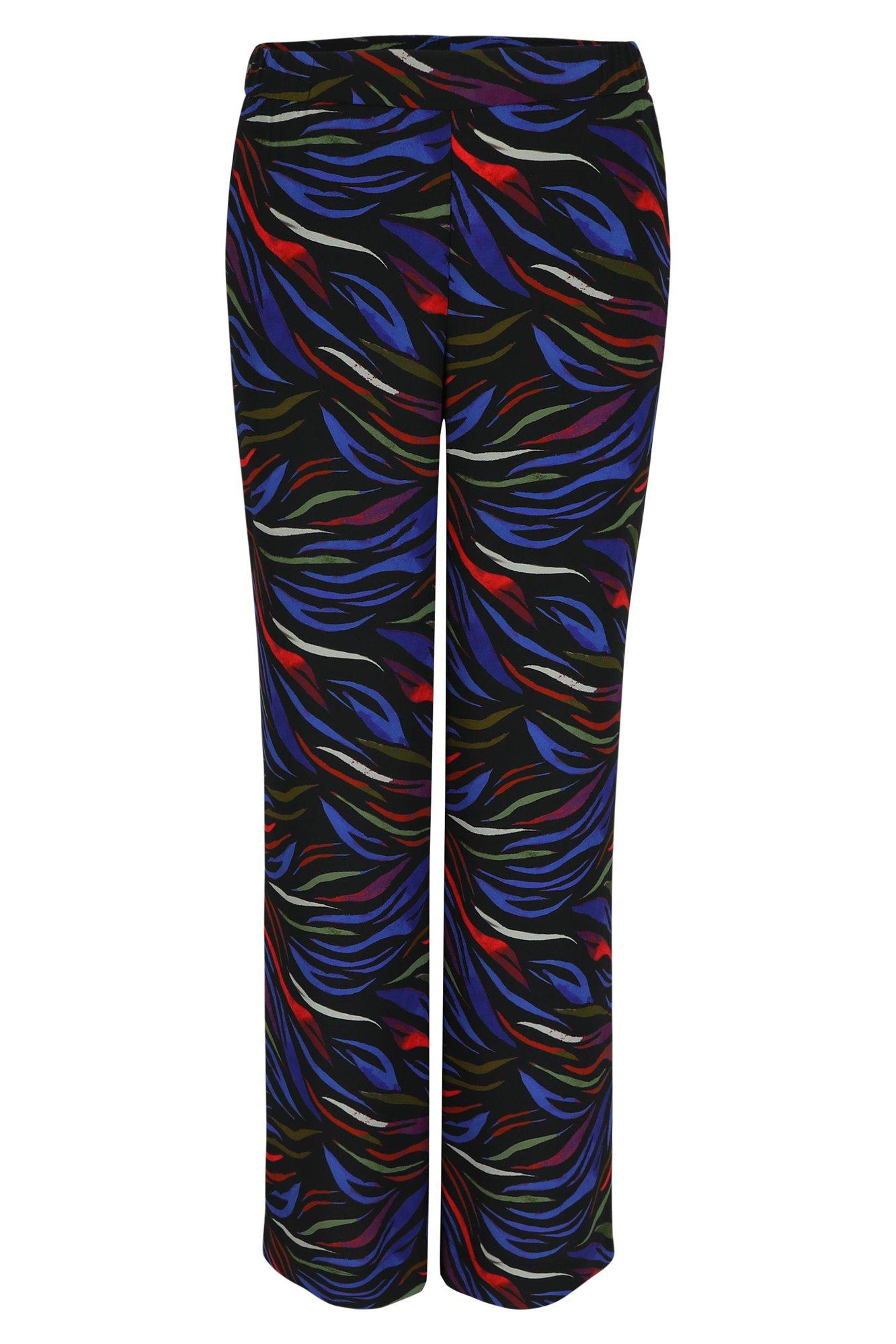 Pantalons - Pantalon large imprimé en crêpe