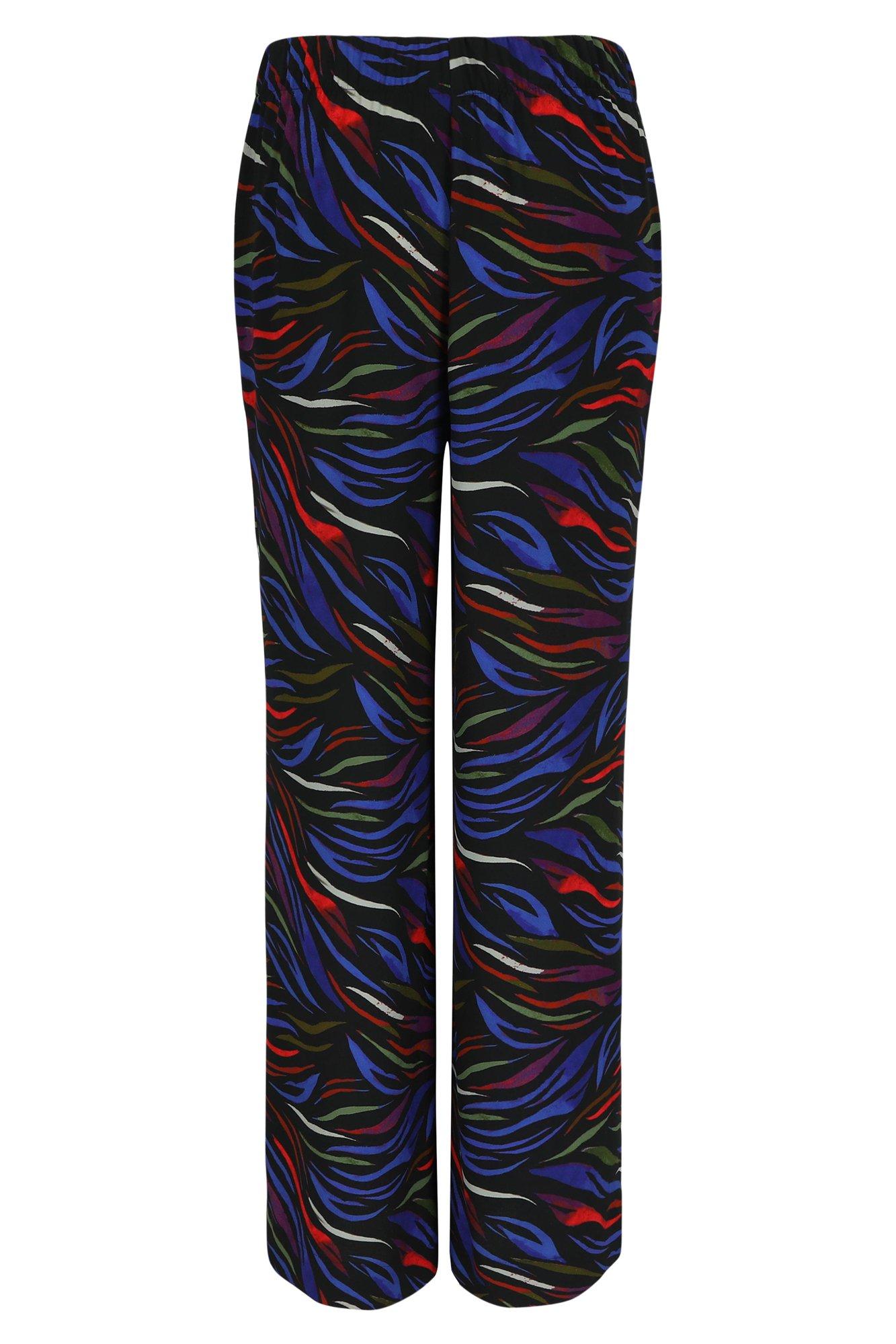 Pantalons - Pantalon large imprimé en crêpe