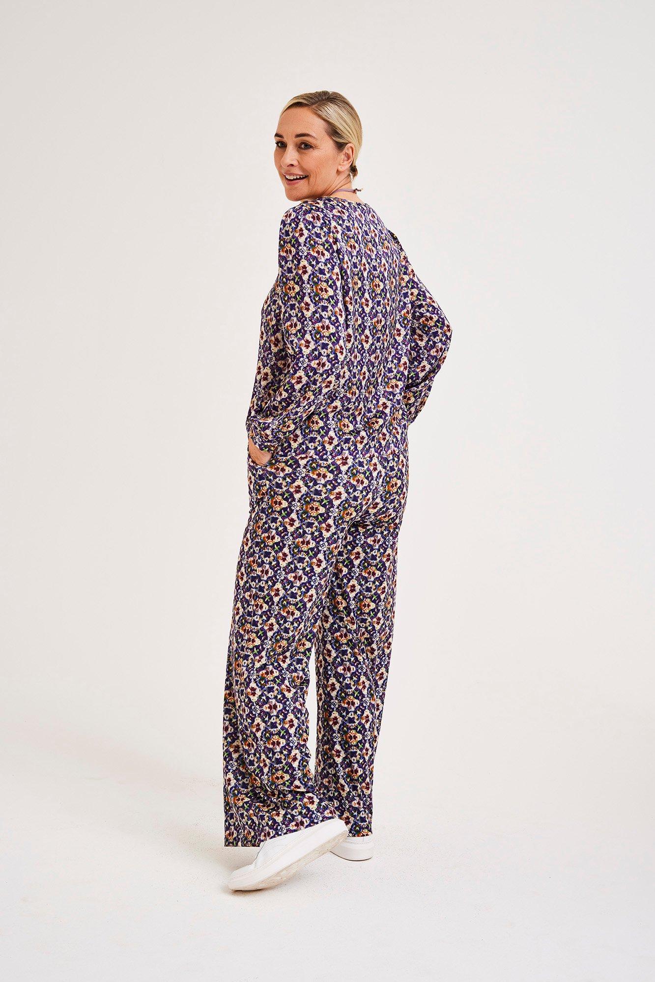 Pantalons - Pantalon large en jersey