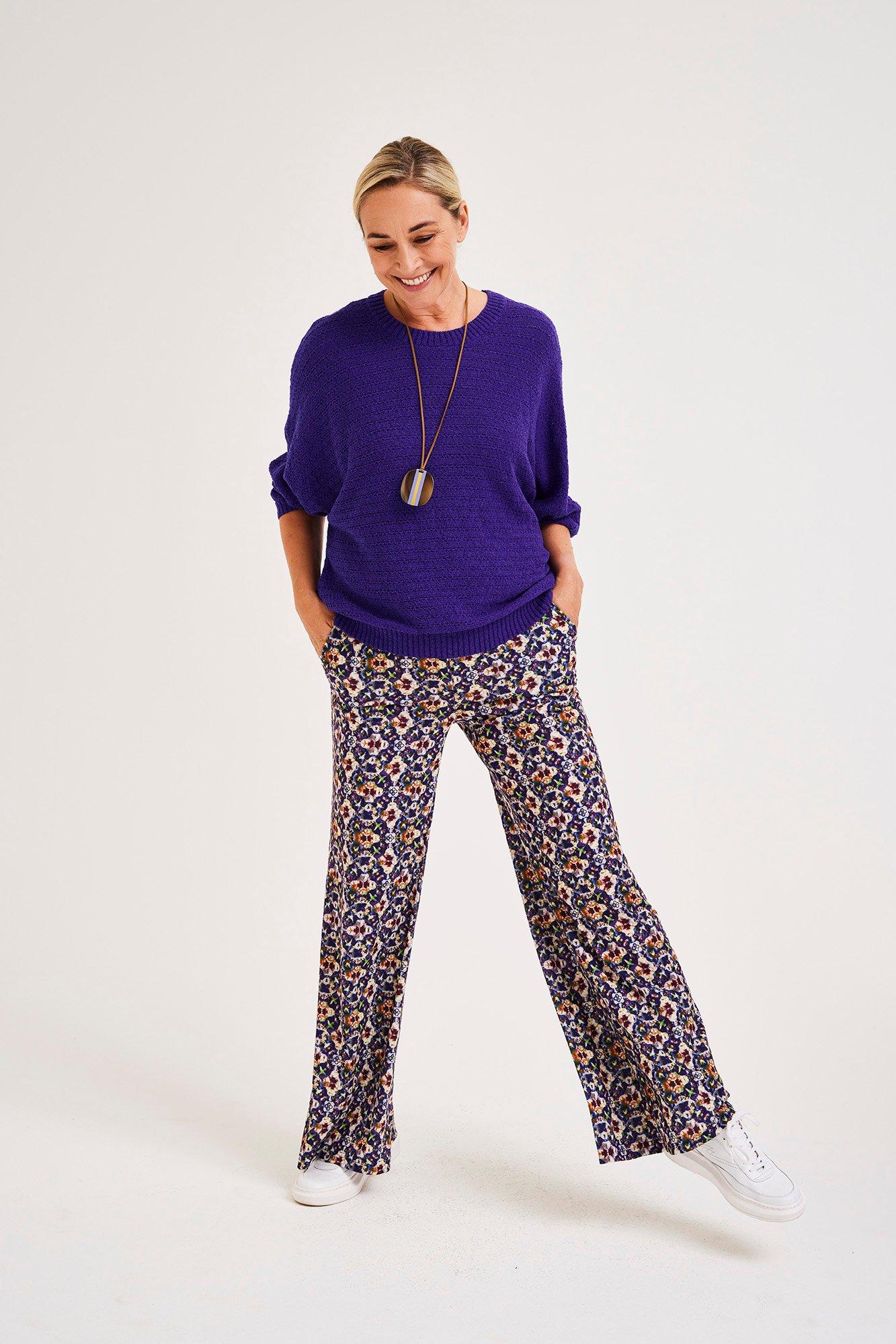 Pantalons - Pantalon large en jersey
